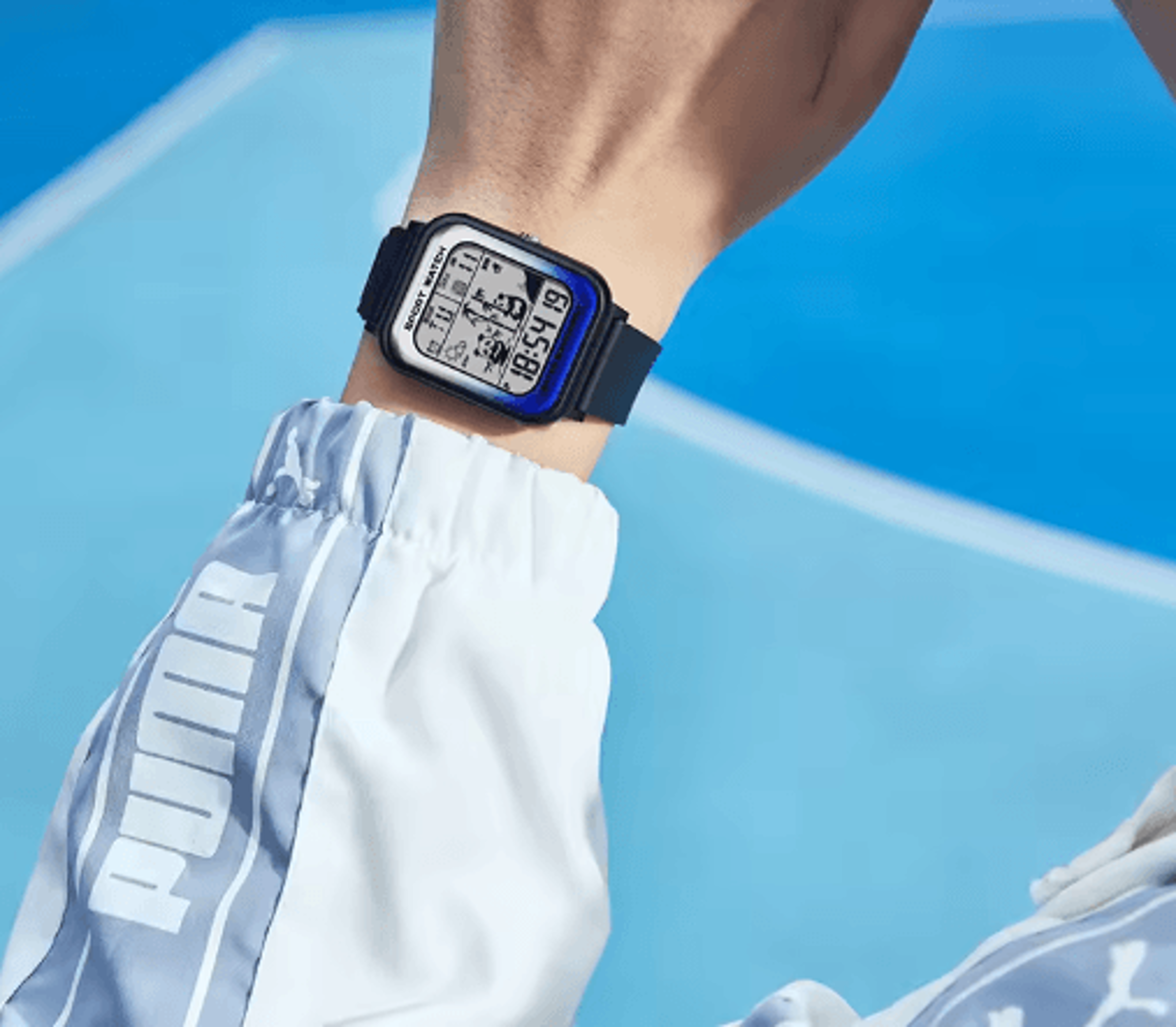 Rectangular Digital Sports Watch  Fashion Electronic Wristwatch 8