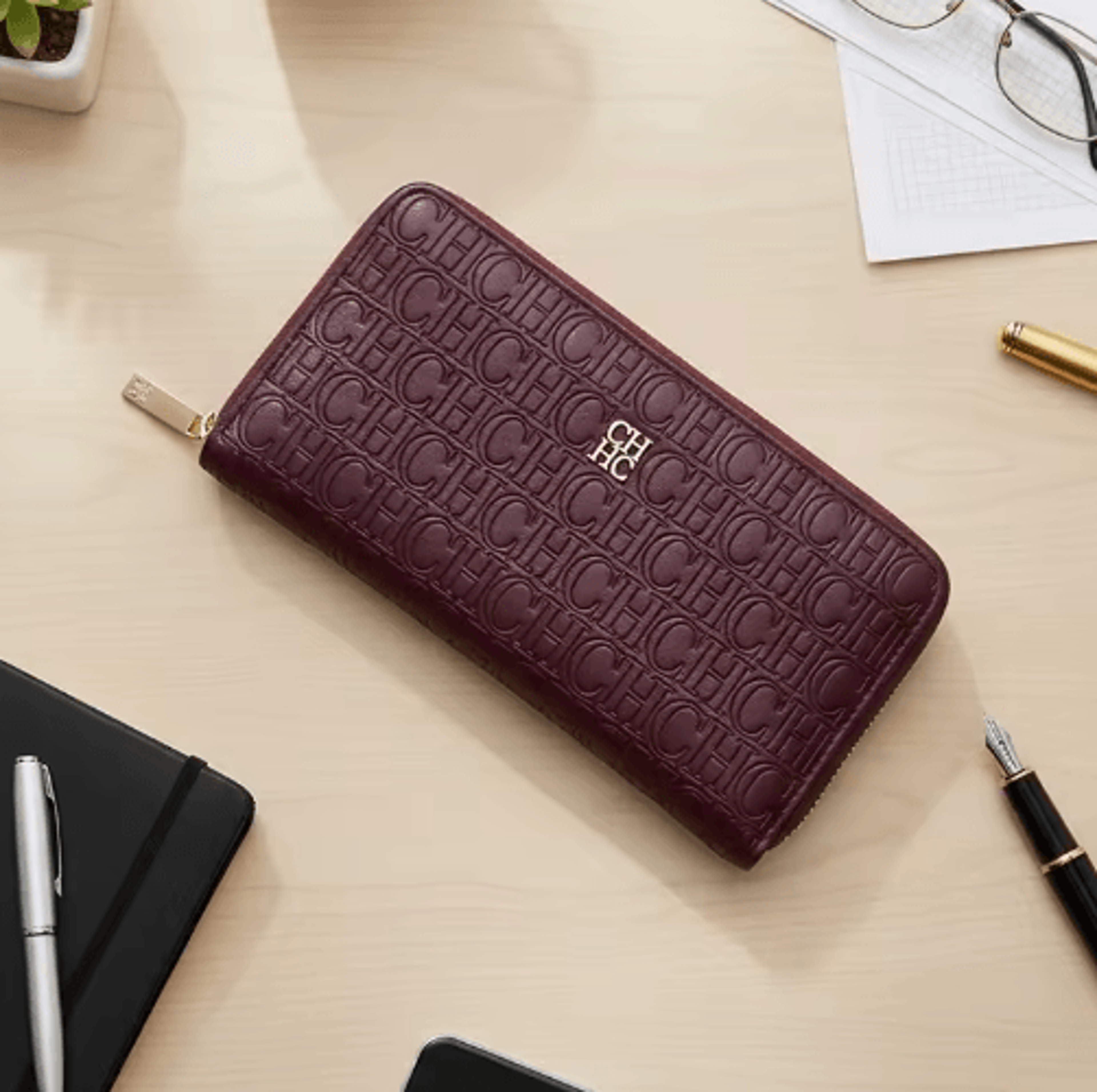 Womens Elegant Long Wallet  Large Capacity Solid Color Clutch 8