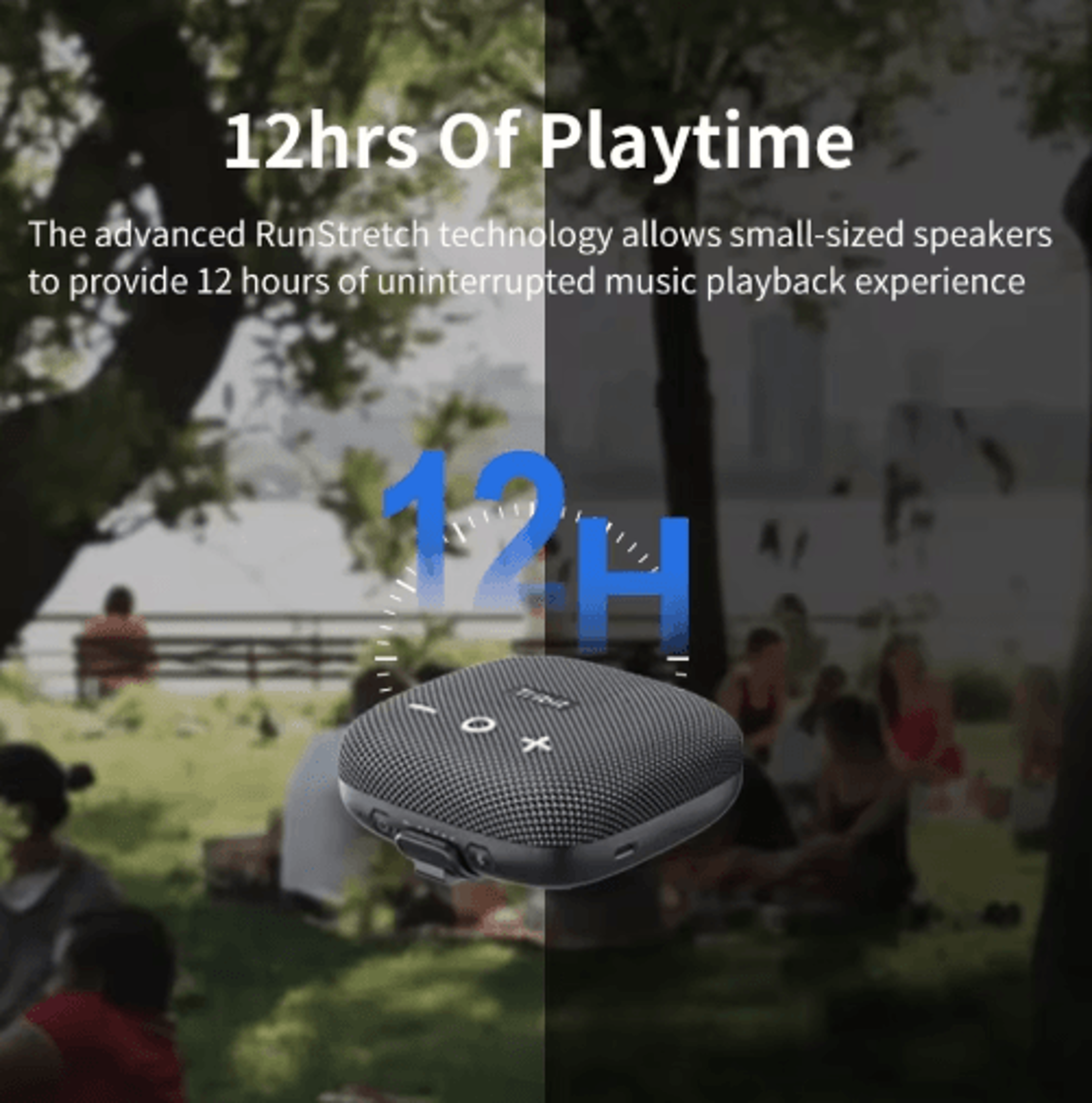 10W Portable Bluetooth Bike Speaker  IP67 Waterproof With Deep Bass 7