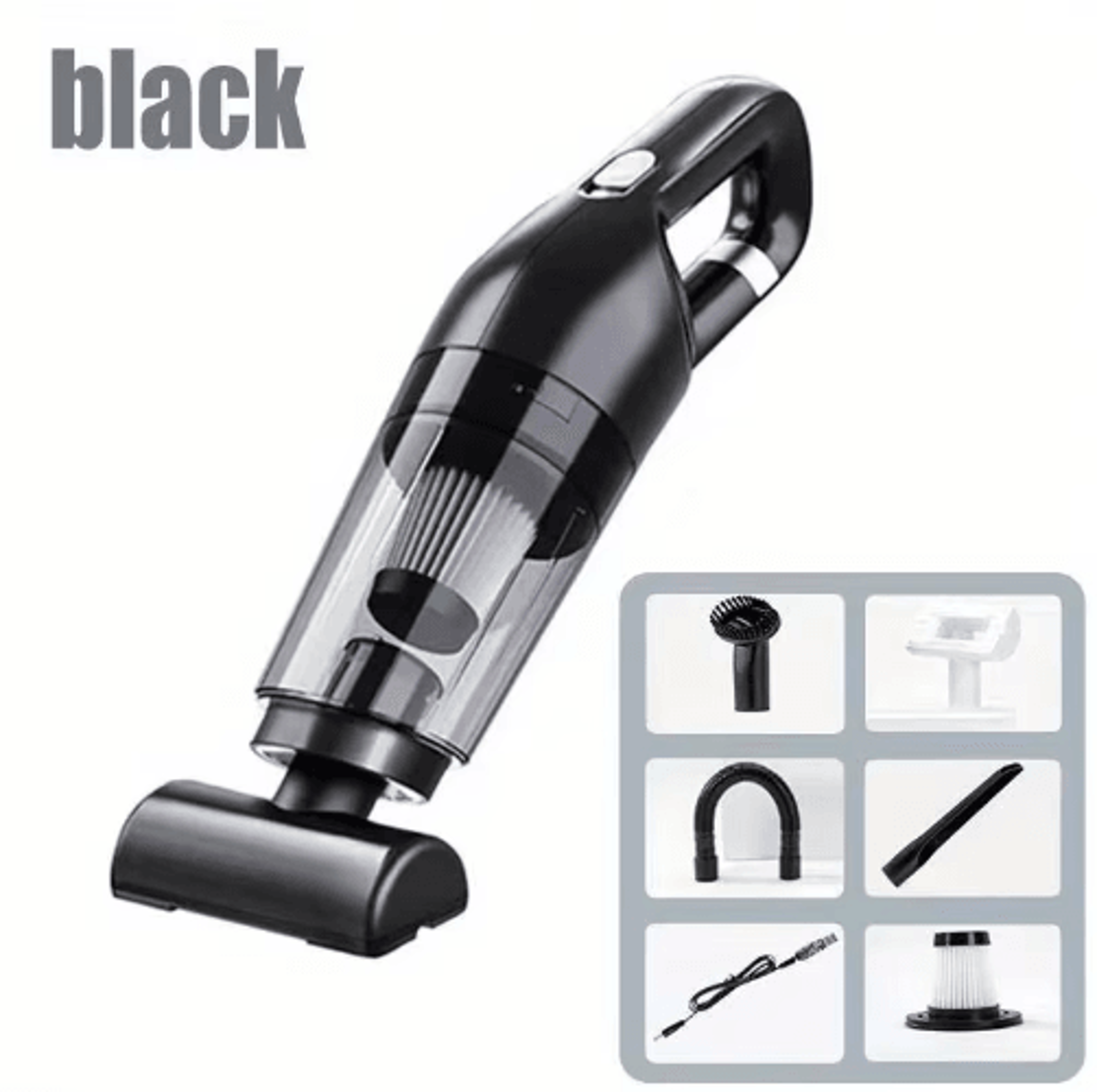 HighSuction Handheld Car Vacuum Cleaner  Portable Wet  Dry Cleaning Tool 0