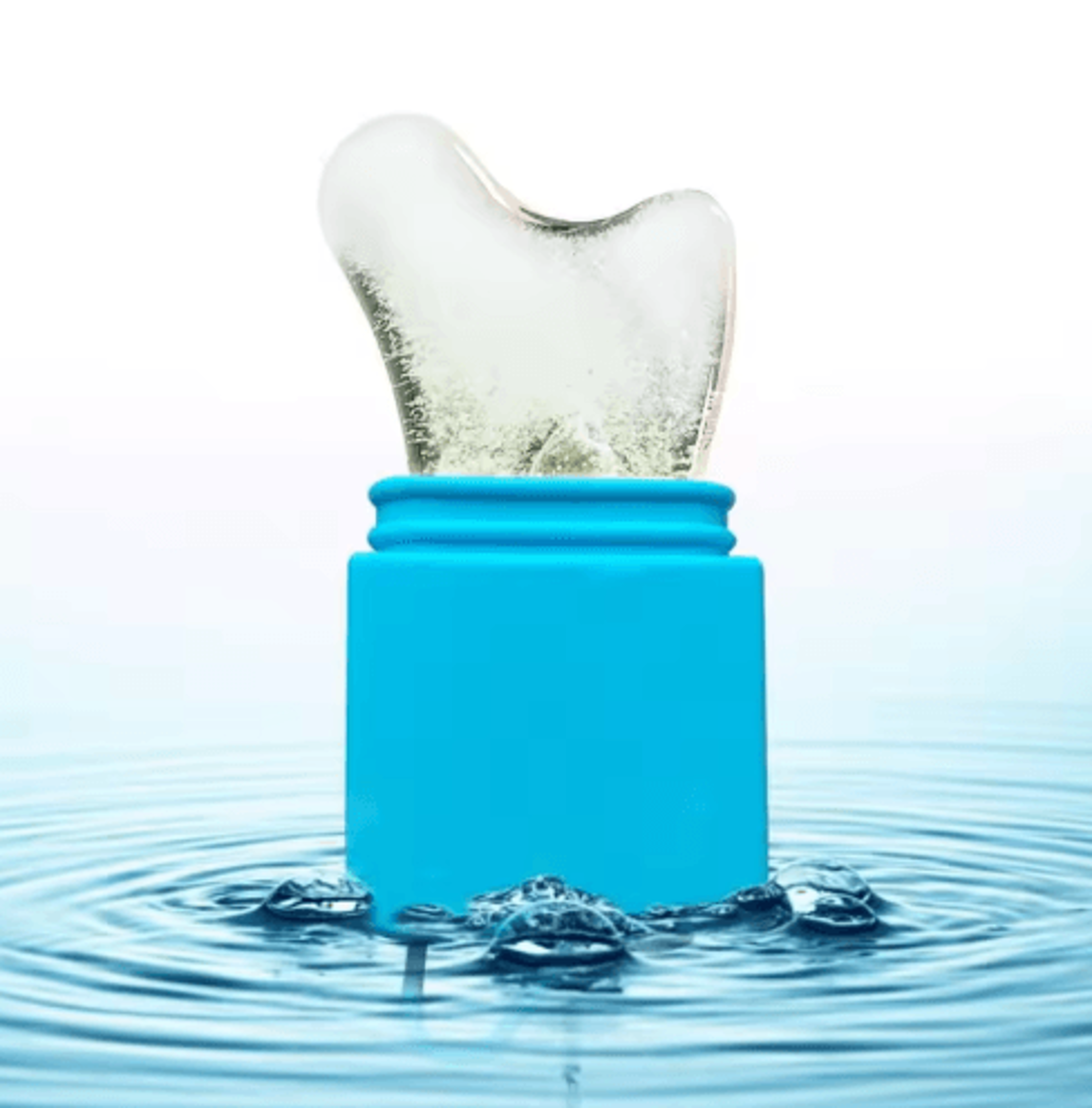 silicone gua sha ice face roller – cooling facial contouring tool