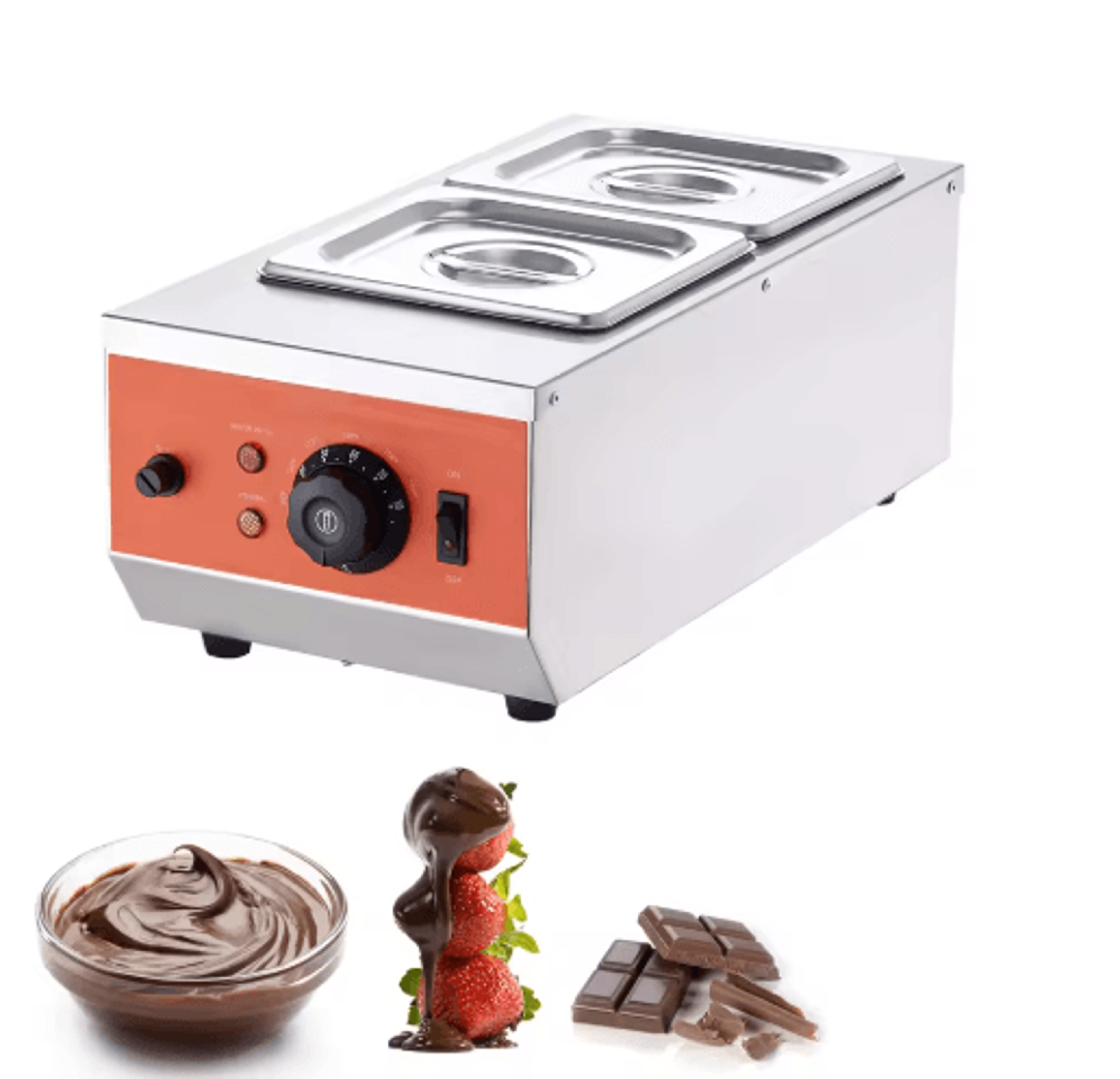 electric chocolate melting machine – 2 or 3-tank chocolate warmer