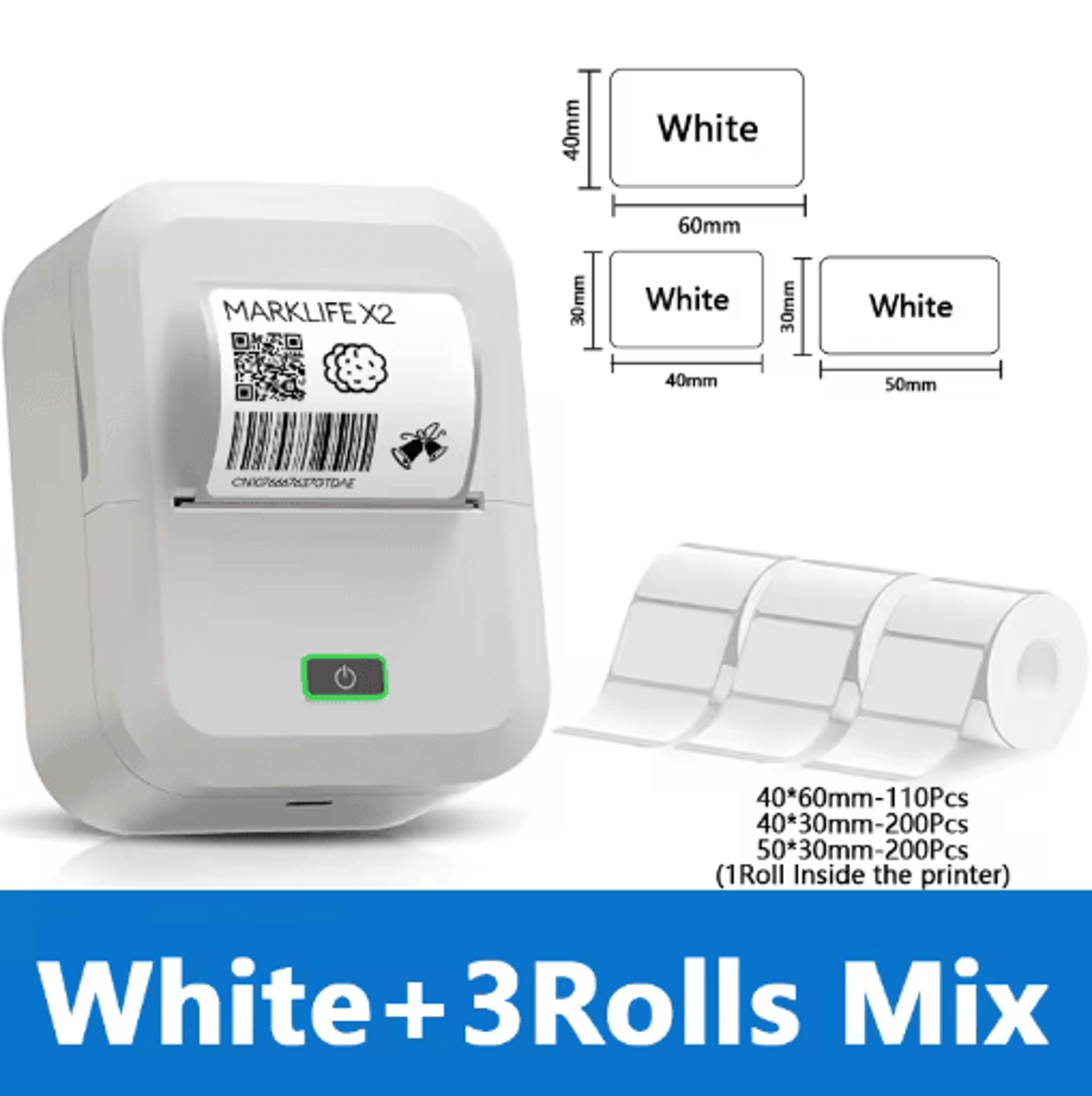 Mini Bluetooth Thermal Label Printer  Portable Inkless Sticker Printing Machine 2