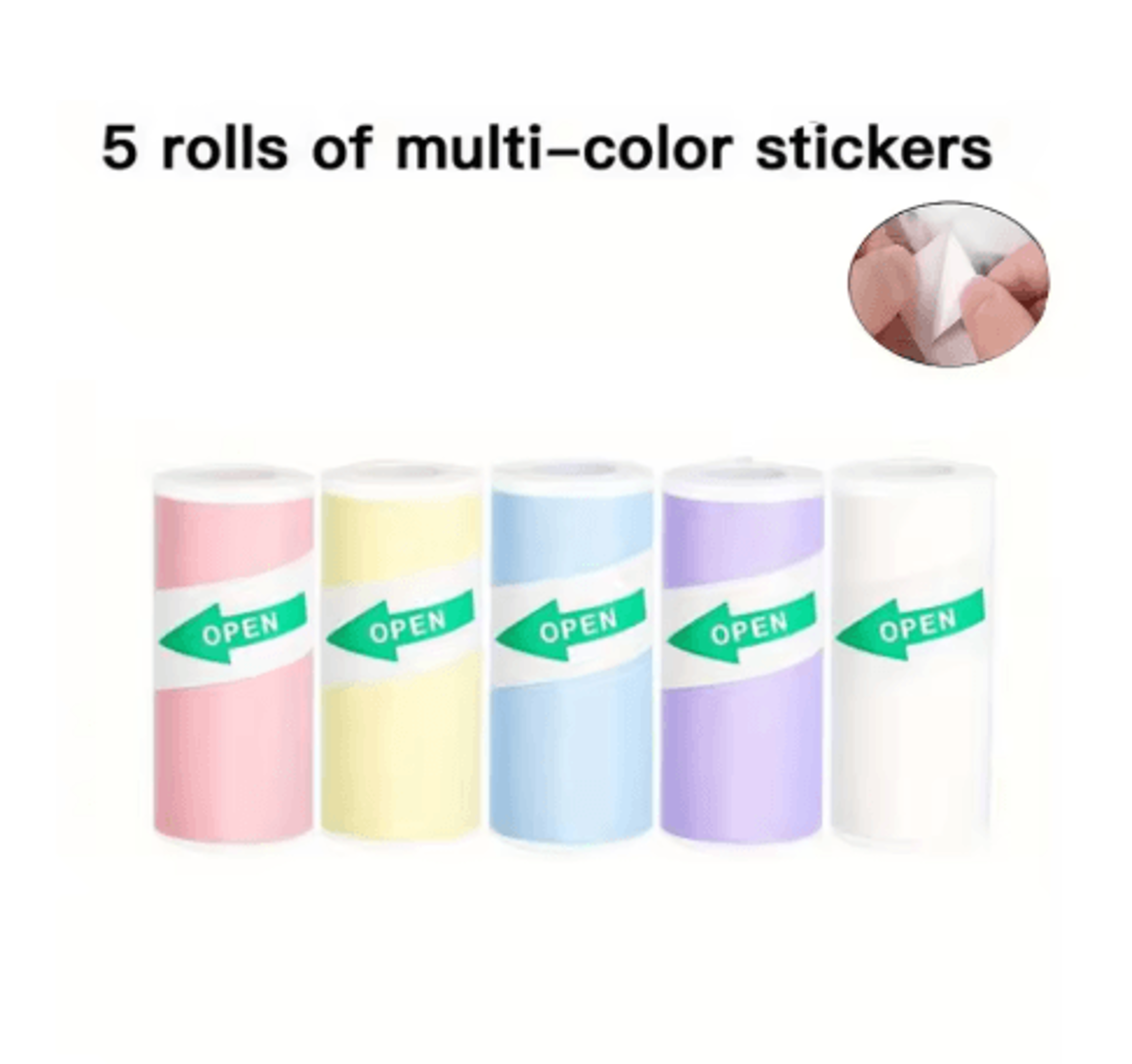 Mini Bluetooth Sticker Printer  Portable Inkless Pocket Thermal Printer 7