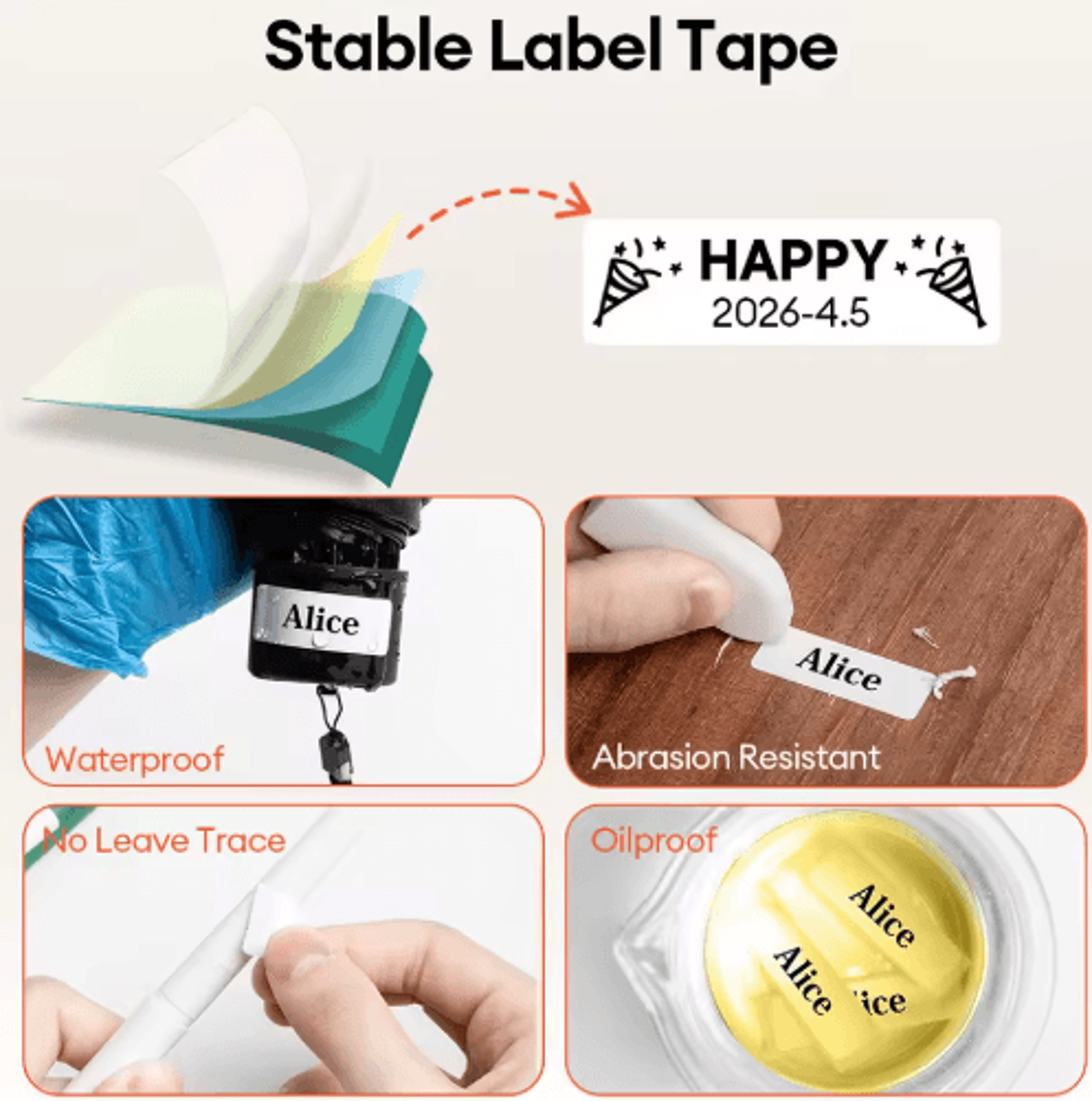 A1 Mini Thermal Label Printer  Portable Inkless Sticker Maker 8