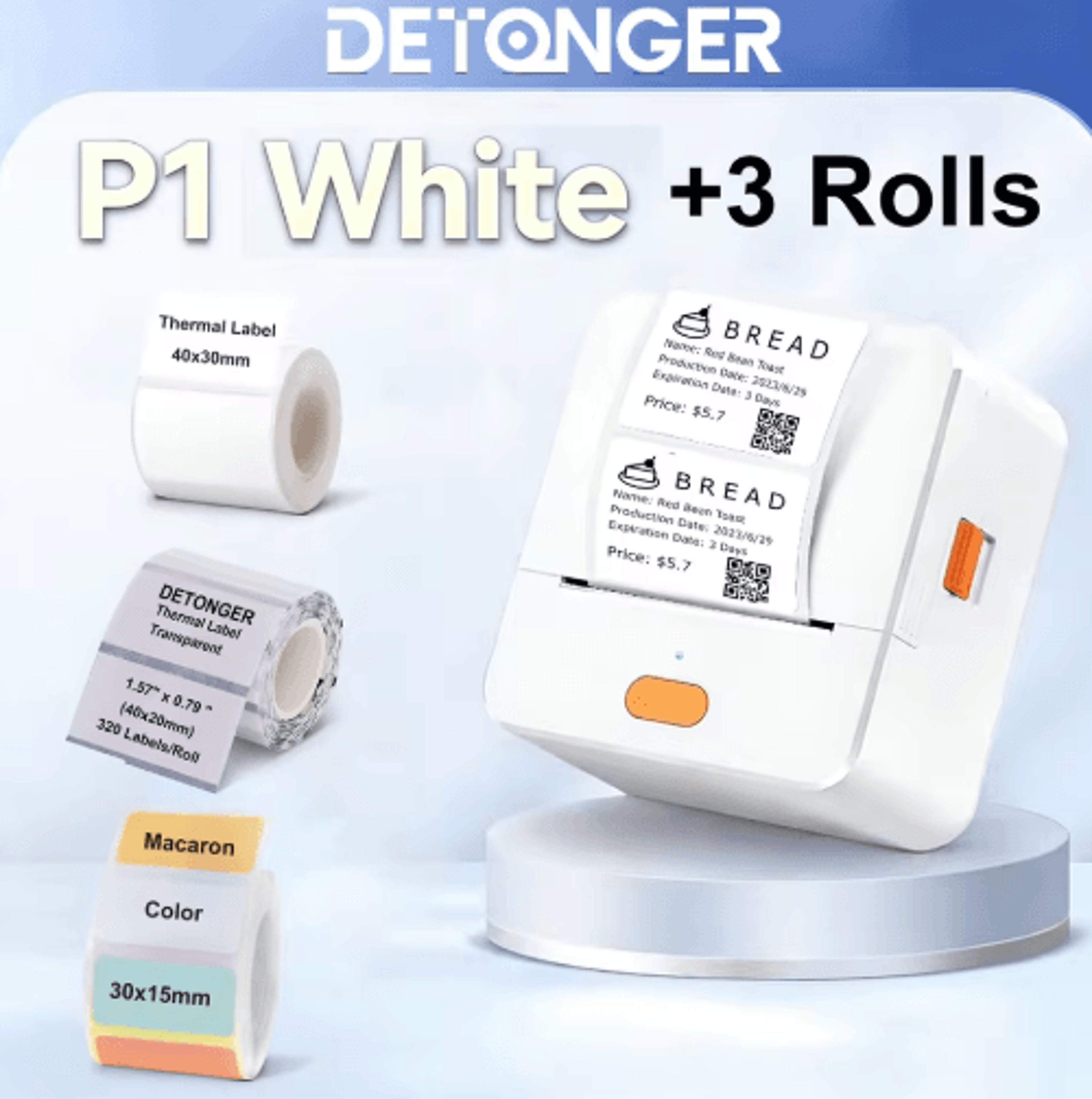 Mini Wireless Thermal Label Printer  Portable Inkless Pocket Sticker Maker 3