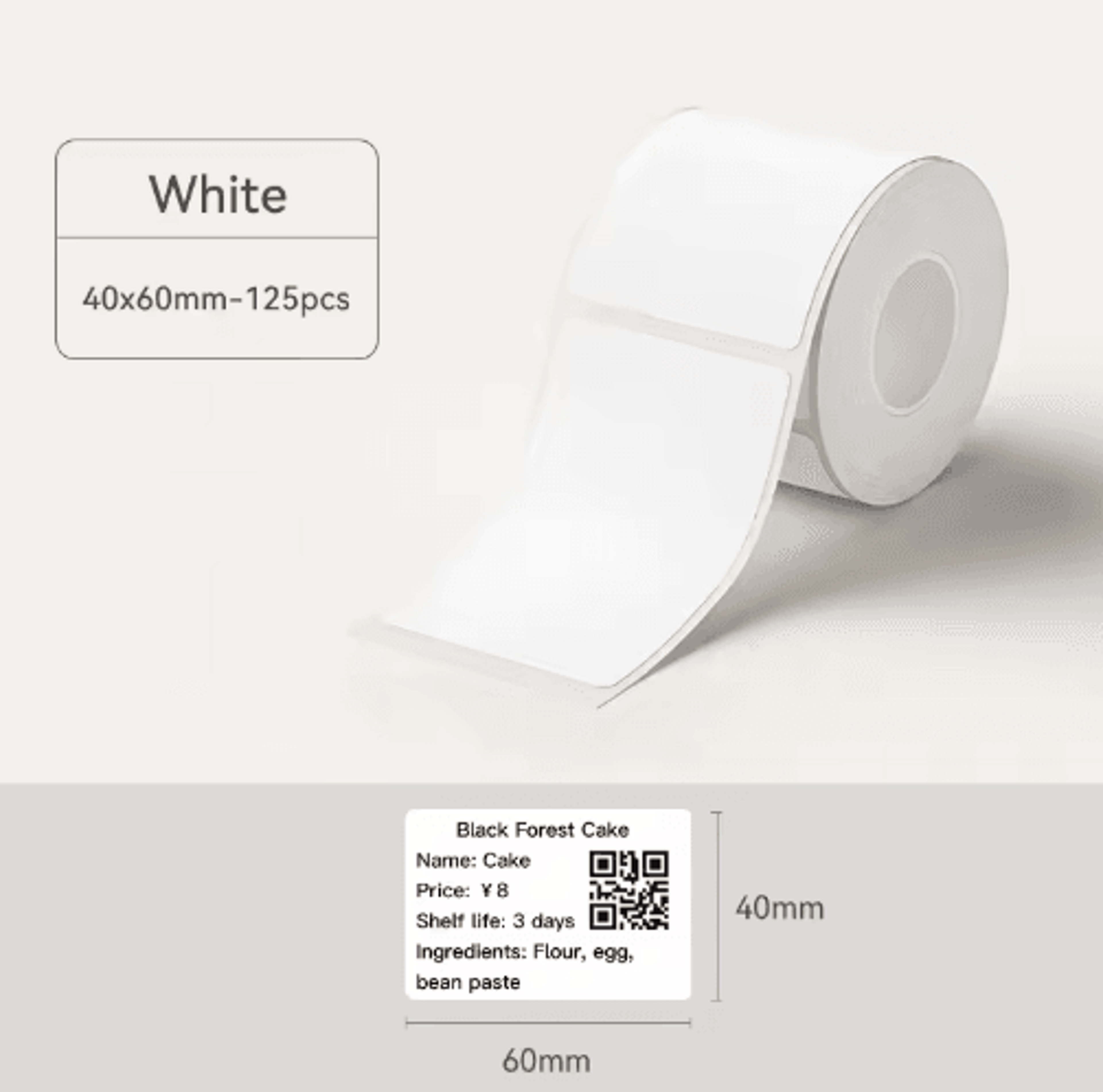 White Thermal Label Stickers  SelfAdhesive Labels For B1 B21  B3S 1
