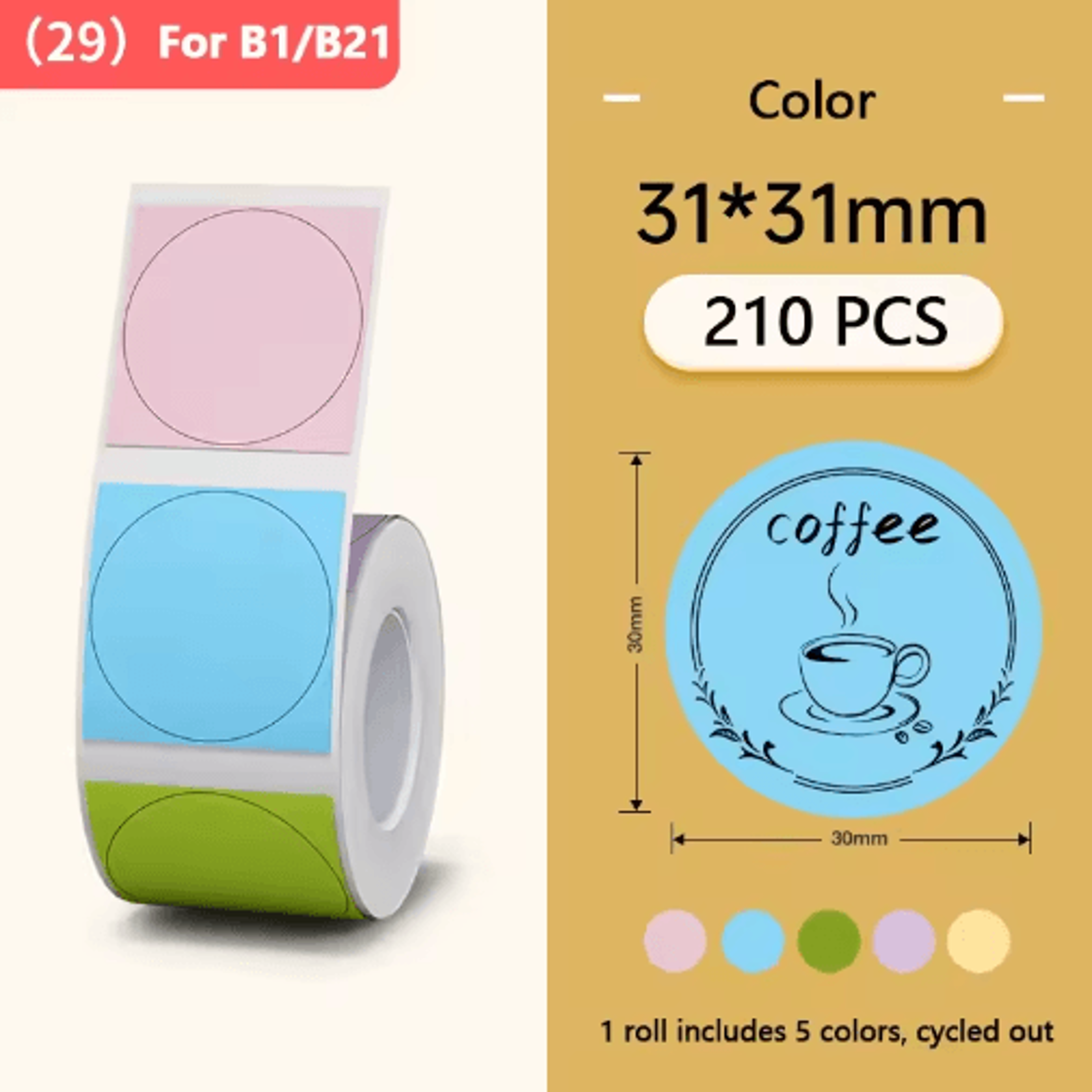 Thermal Label Sticker Rolls  White Color  Transparent Adhesive Paper 3