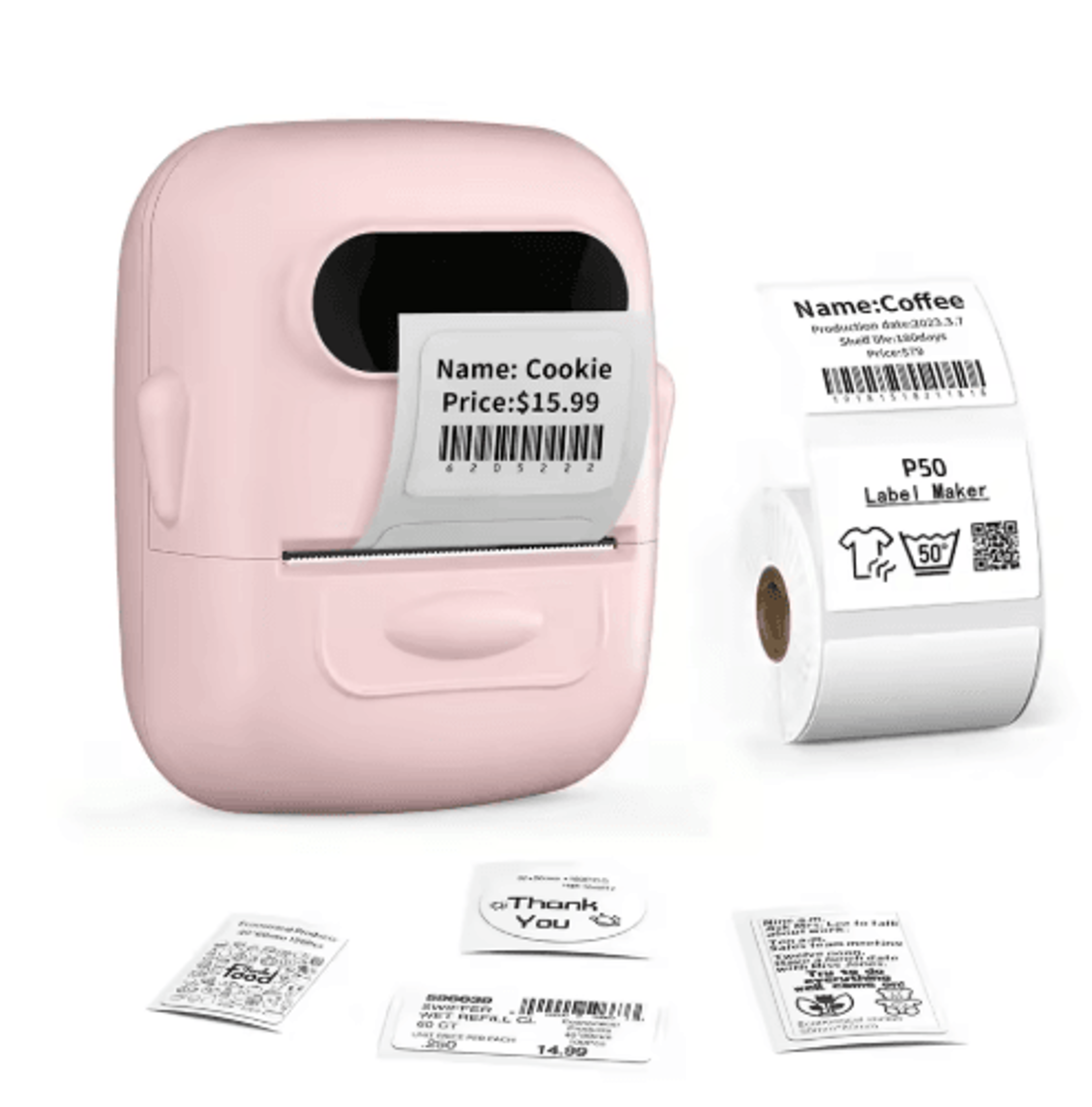 Thermal Label Printer  Custom Sticker Maker For Home  Business 10