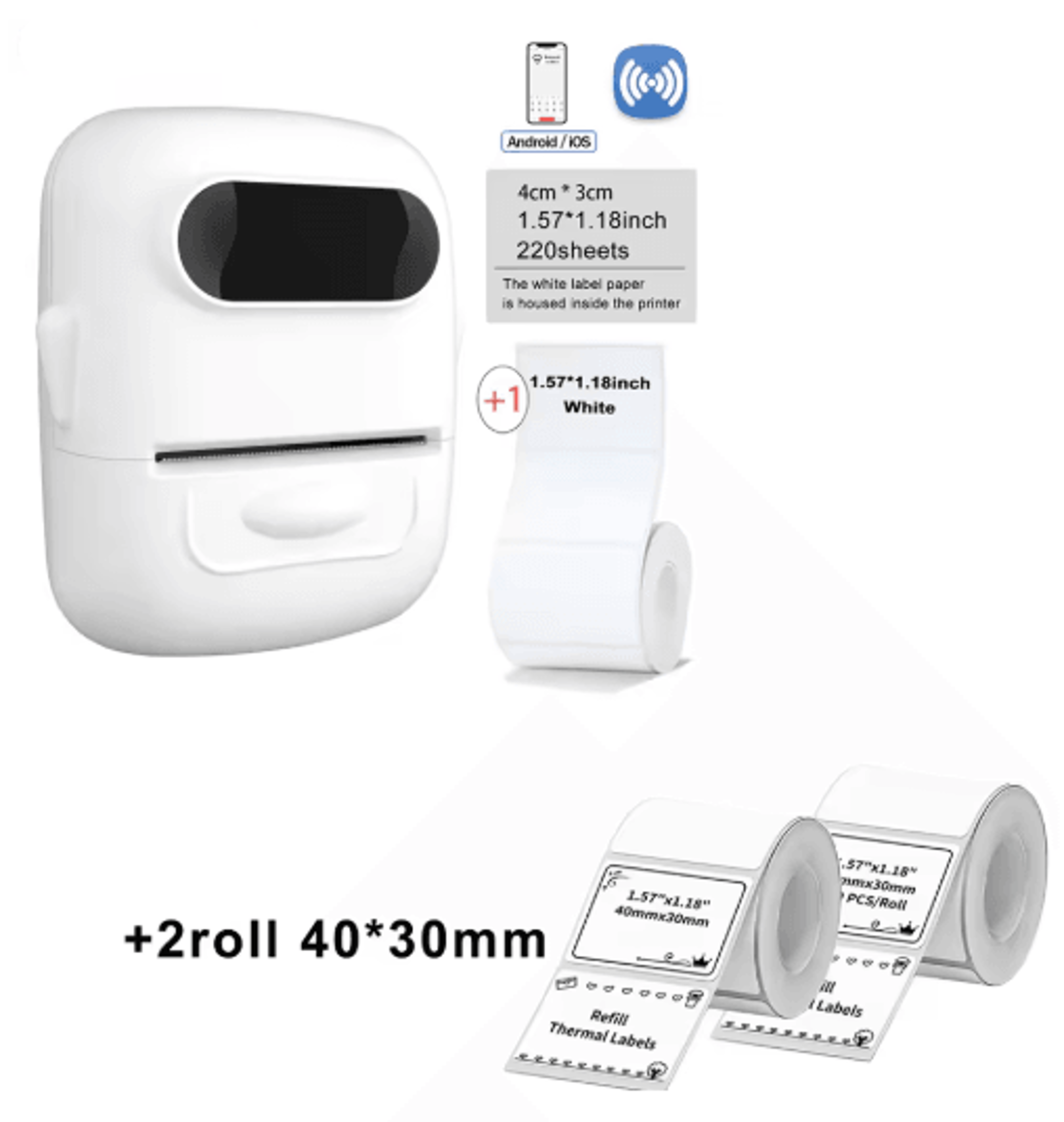 Thermal Label Printer  Custom Sticker Maker For Home  Business 9