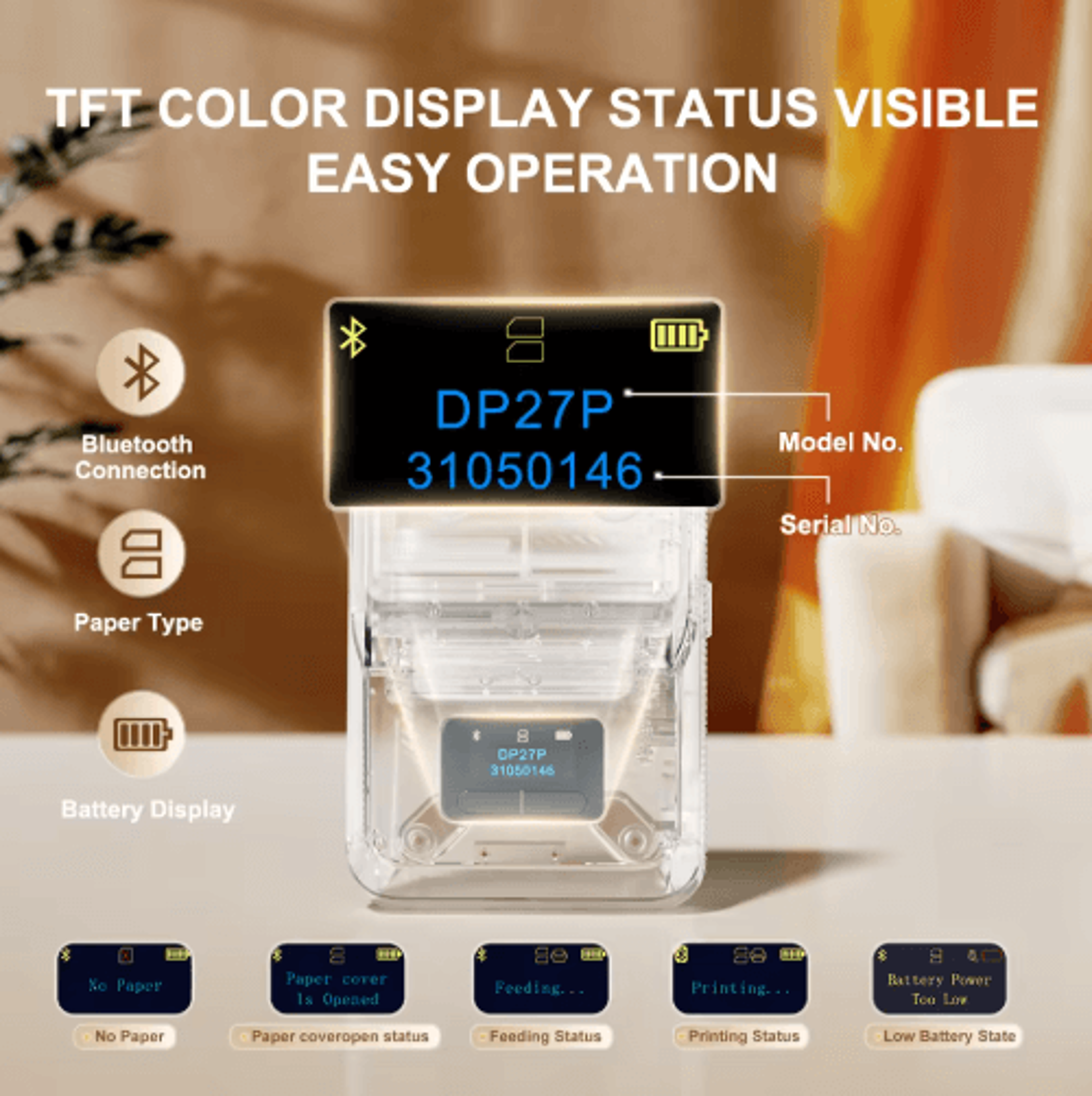Wireless Thermal Label Printer  Inkless Sticker Maker For Jewelry  Cables 17