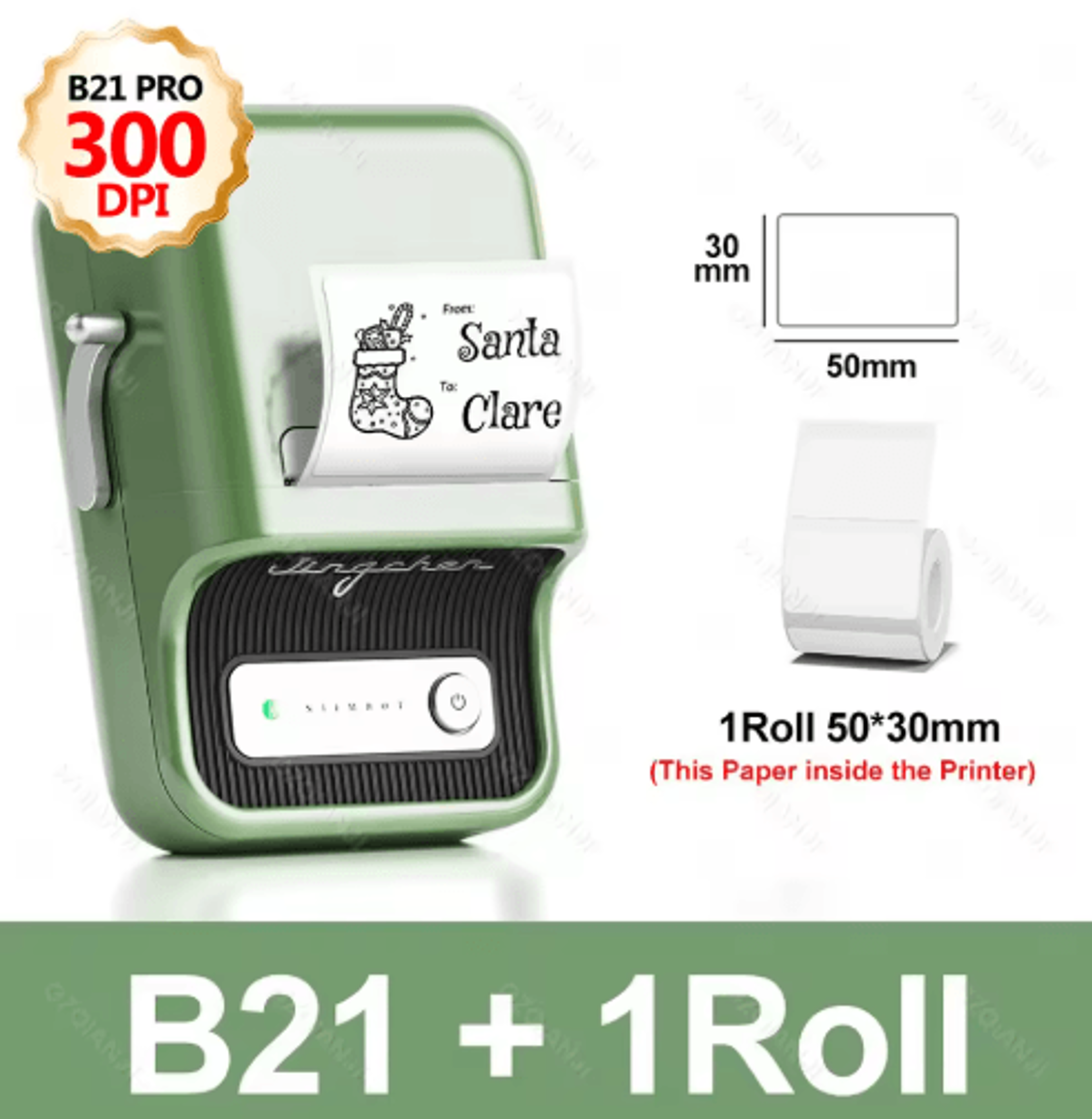 DualColor Thermal Label Printer  Red  Black Sticker Maker 3