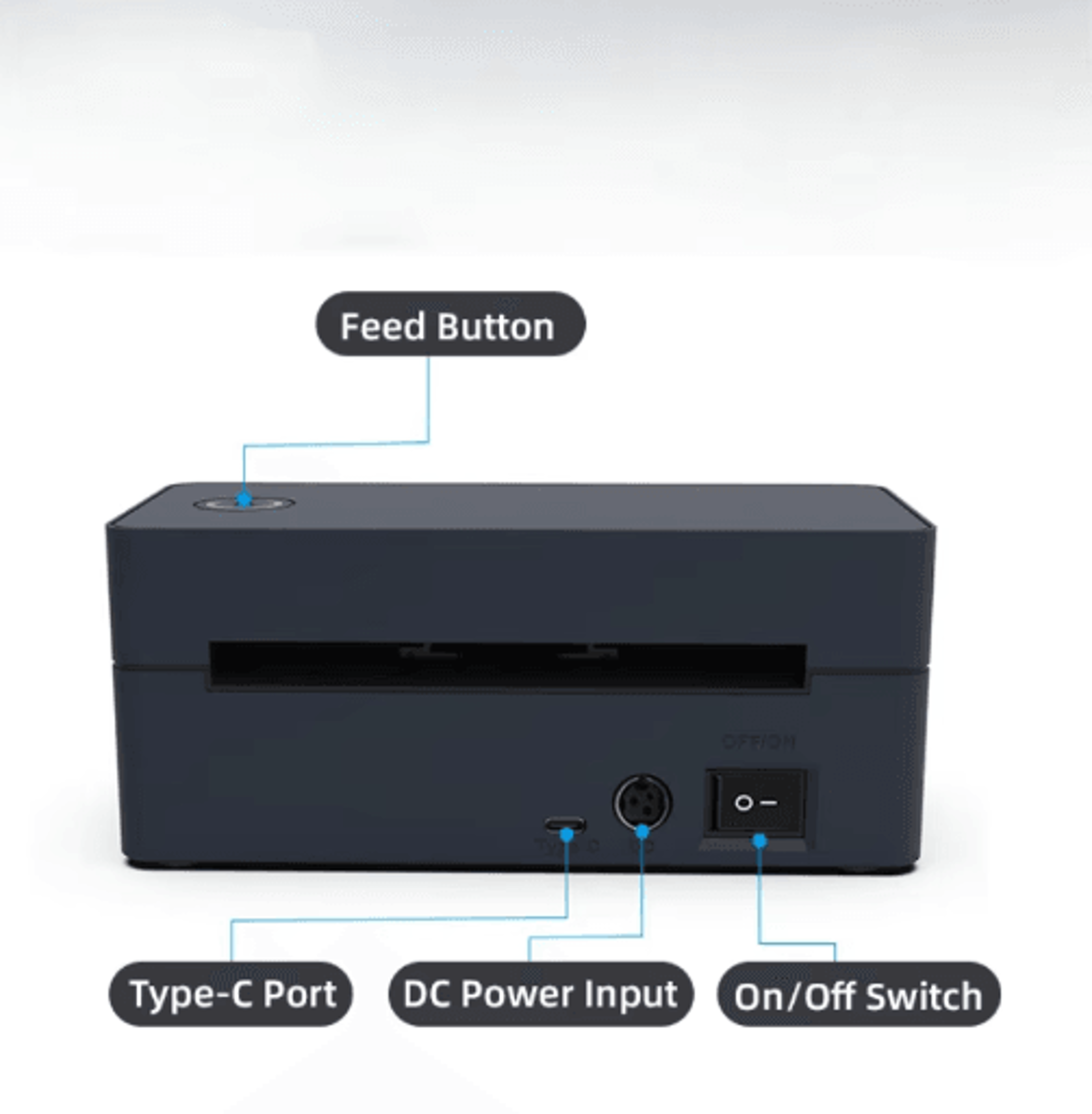 4x6 Bluetooth Thermal Label Printer  203 DPI HighSpeed Shipping Printer 2