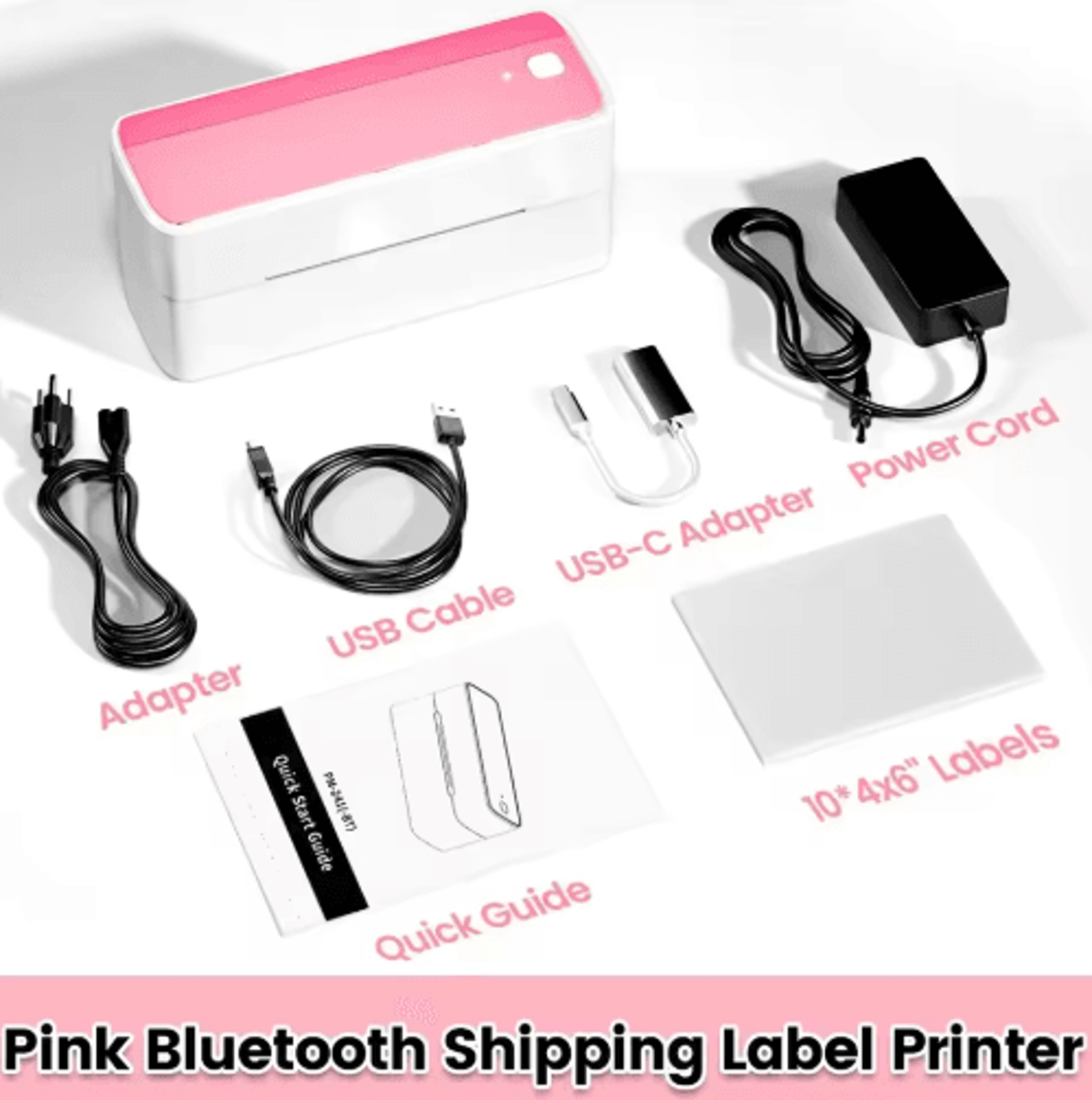 Bluetooth 4x6 Thermal Shipping Label Printer  Wireless Label Maker For Small Businesses 7