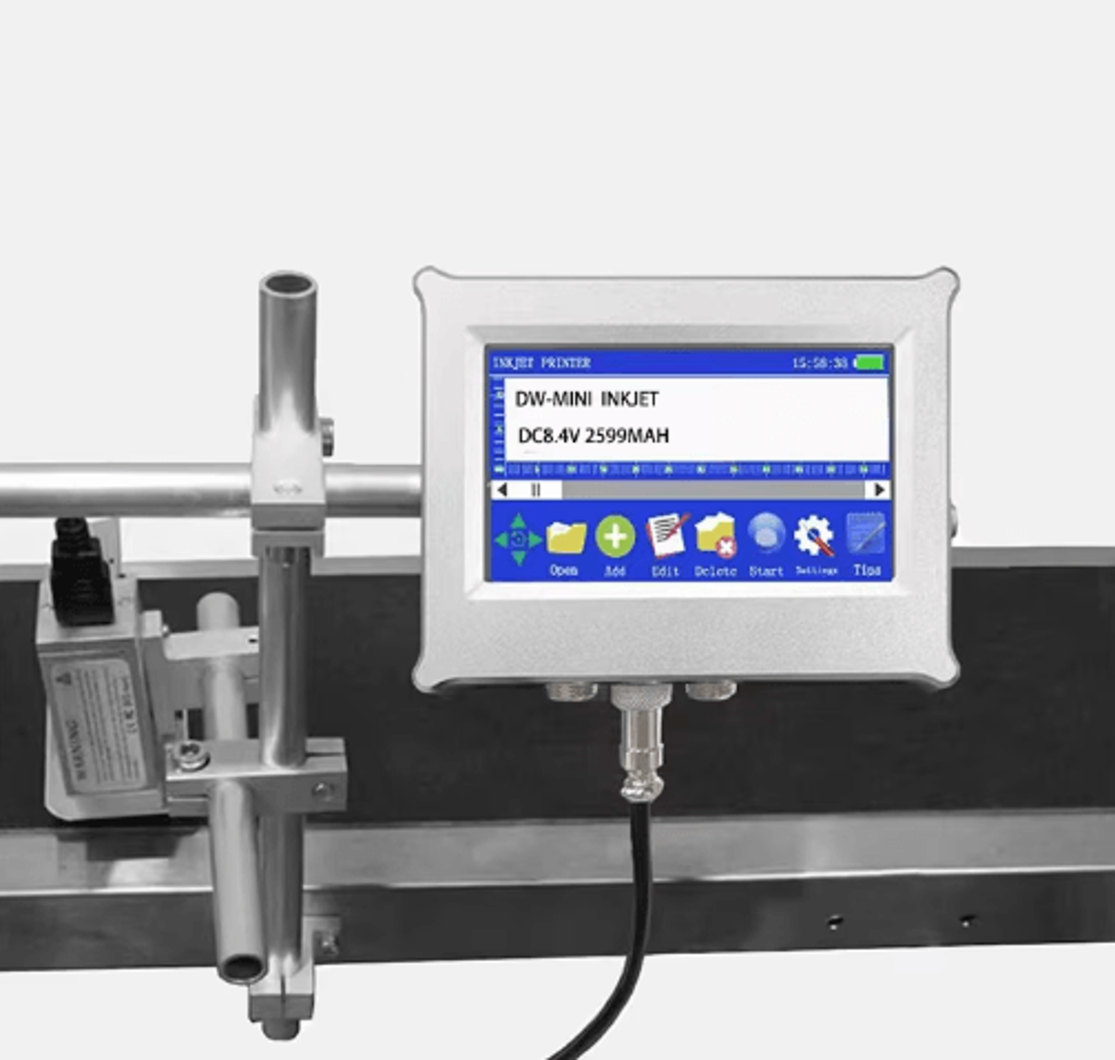 y45l 12.7mm automatic tij inkjet printer – 25-language industrial coding machine