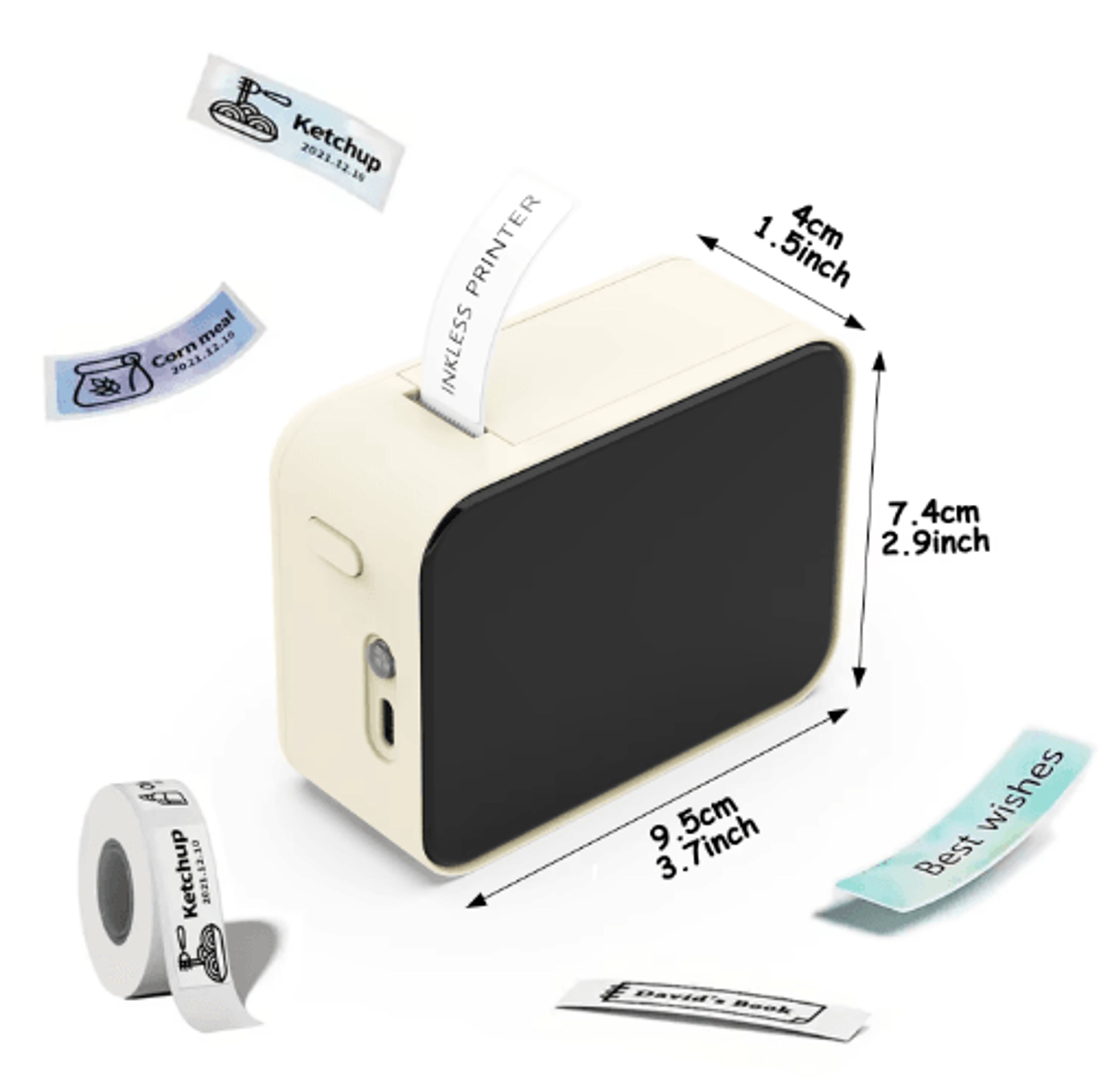 P15 Mini Bluetooth Thermal Label Printer Portable Wireless Sticker Maker For Home  Office 19