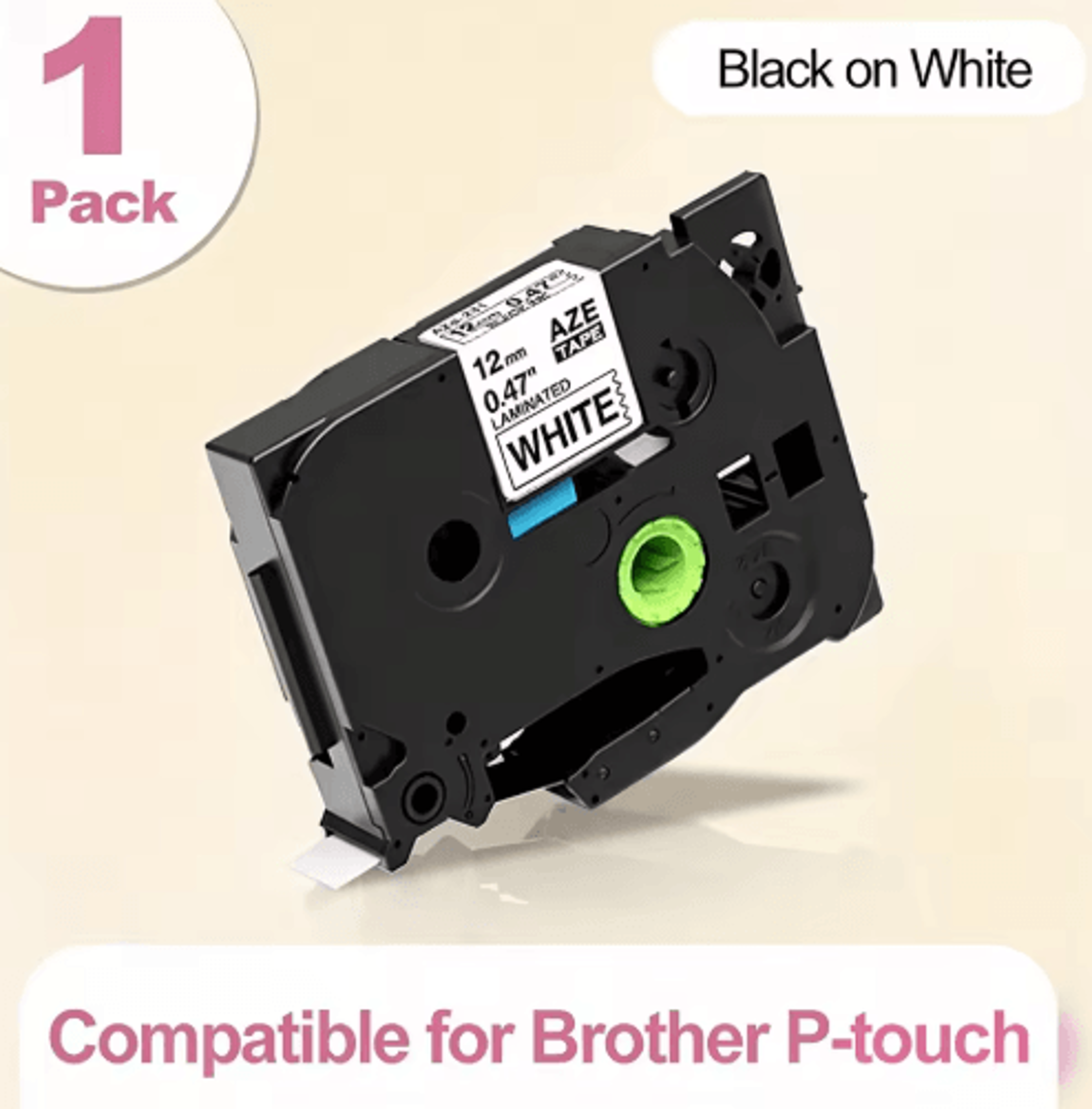 E1000 QWERTY Label Printer  Portable Label Maker For Heat Shrink Tubes  TZ231 Tape 11