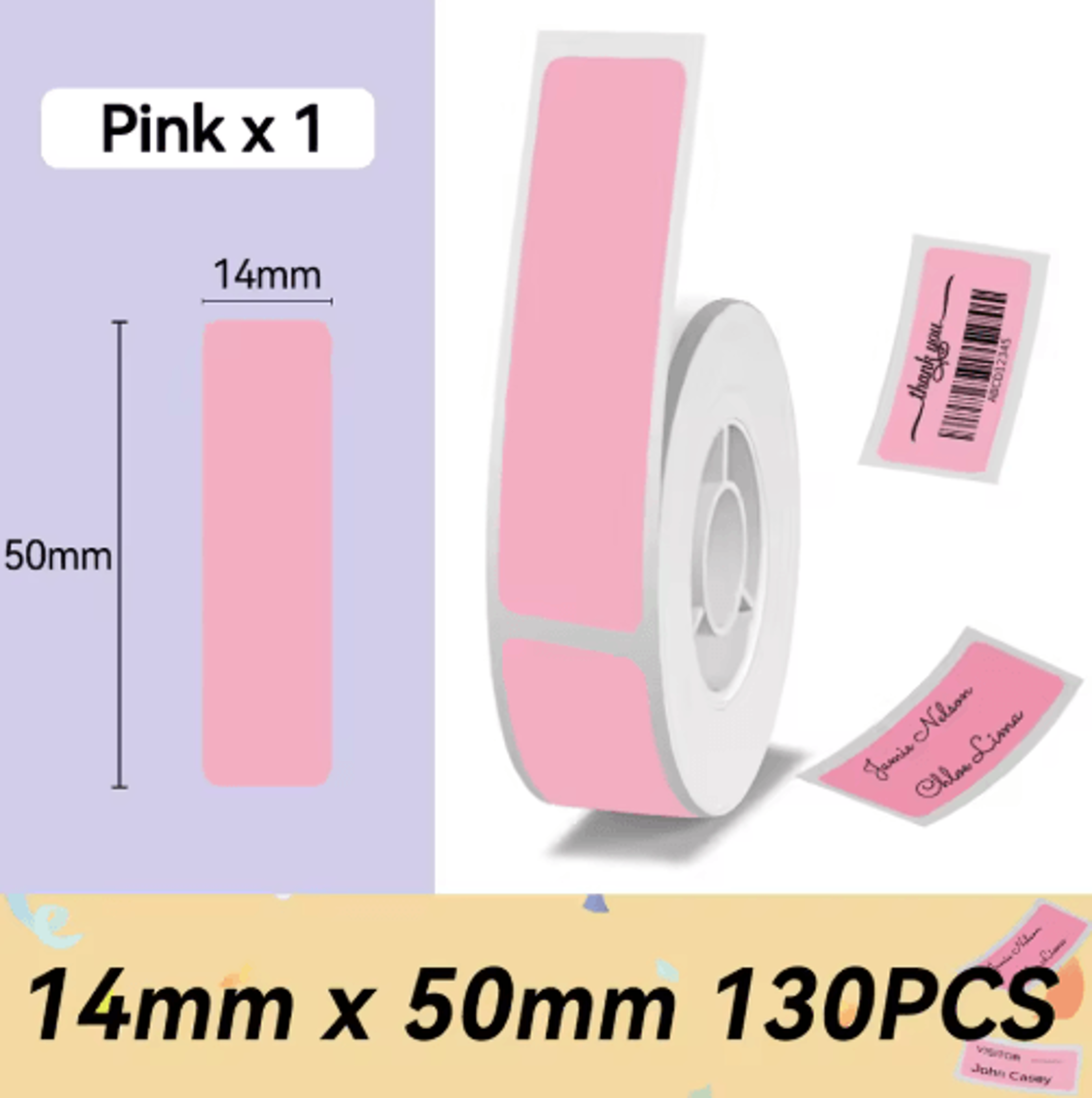 Label Sticker Roll  615mm SelfAdhesive Thermal Printer Paper 6