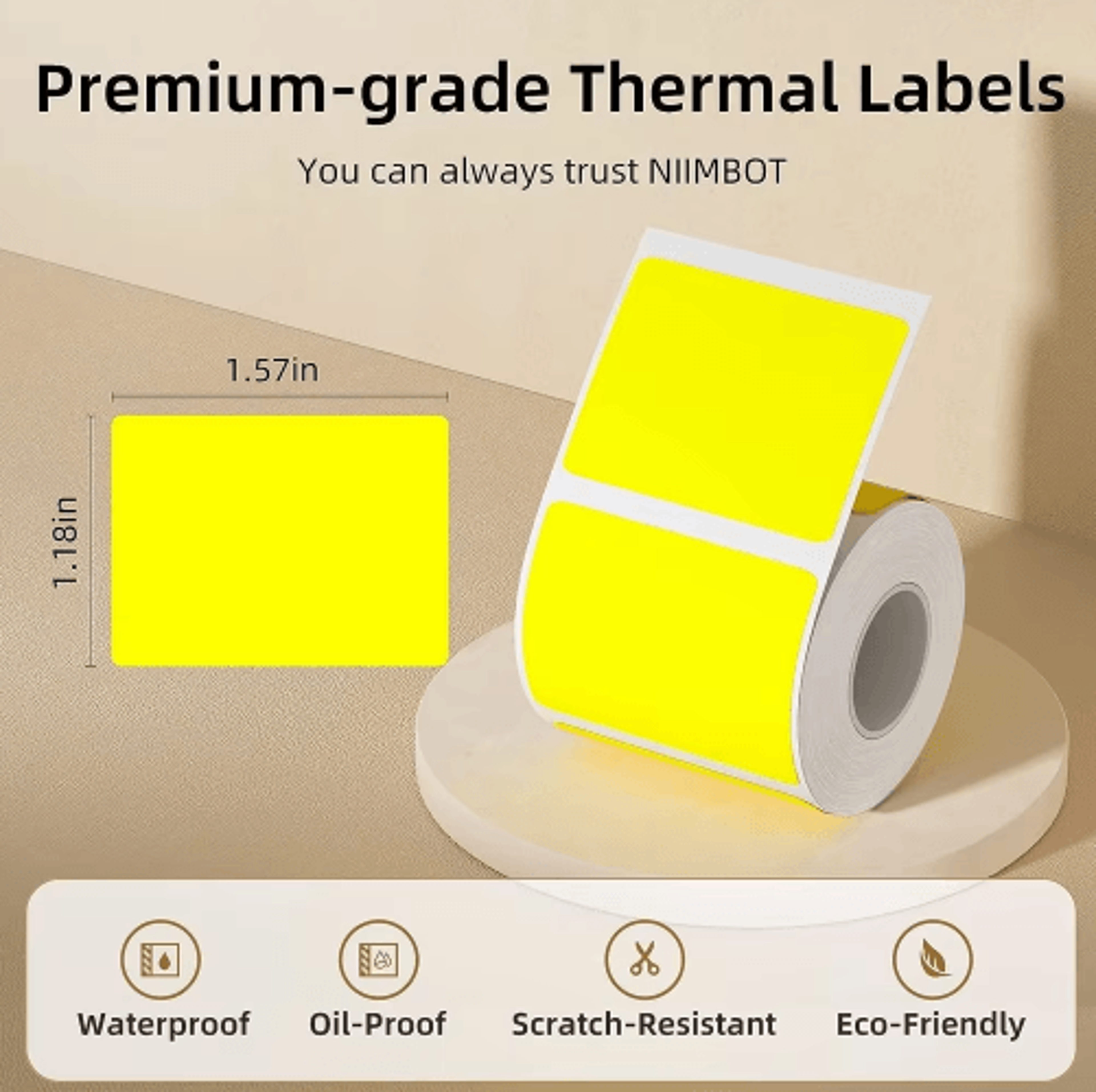 Waterproof SelfAdhesive Label Paper  OilResistant  TearResistant Printer Stickers 29
