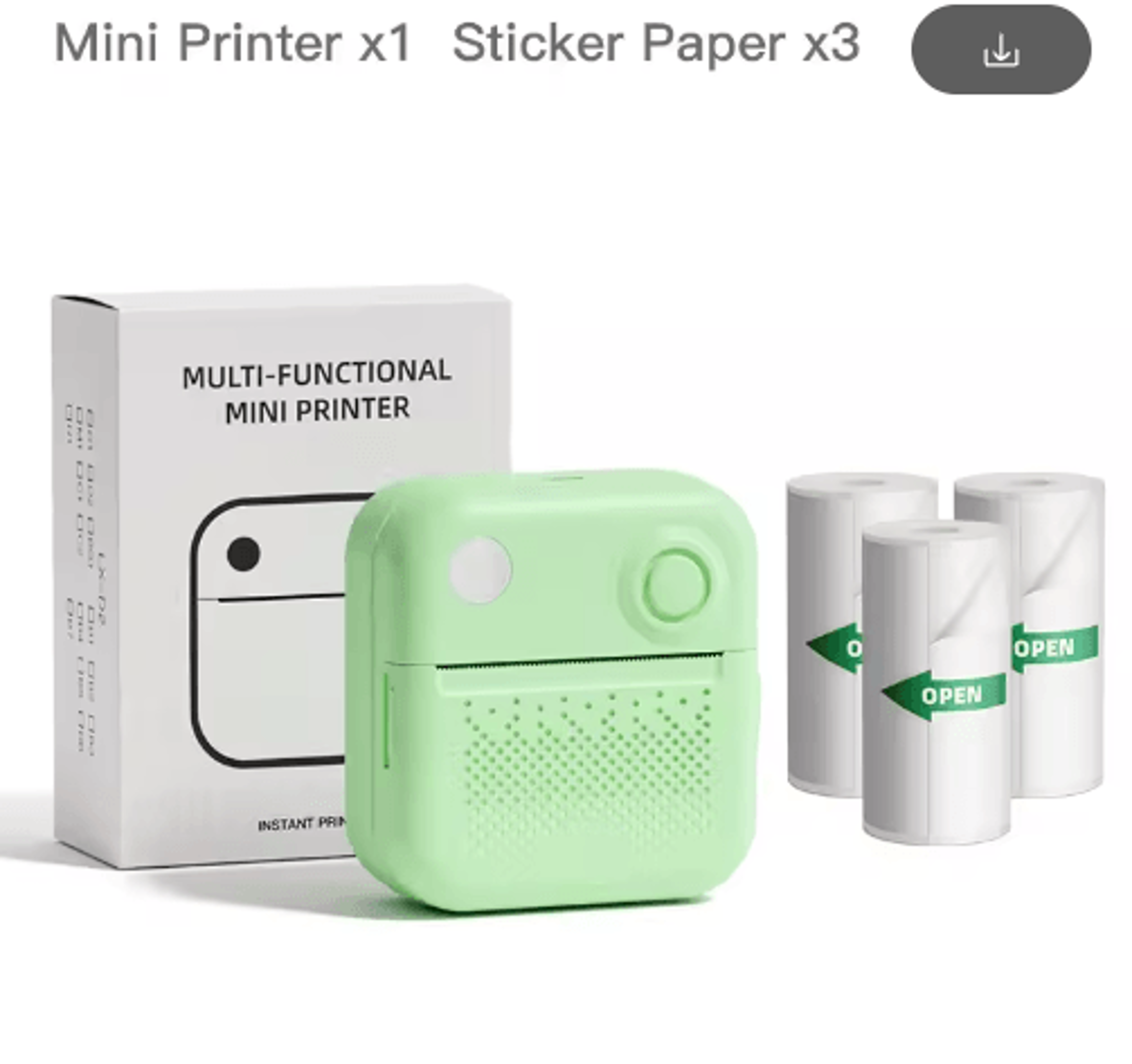 Mini Thermal Printer Paper  SelfAdhesive Sticker Rolls For Photo  Label Printing 2
