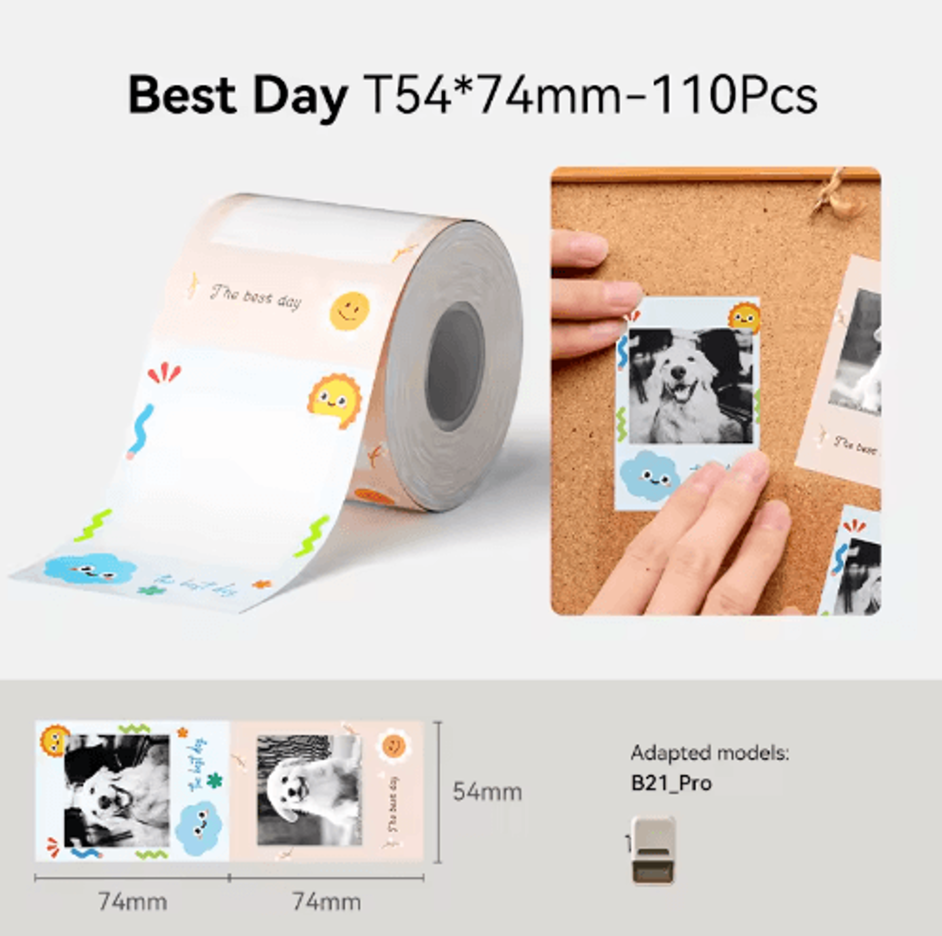 Wireless Label Printer  2050mm SelfAdhesive Sticker Maker For Home  Office 1
