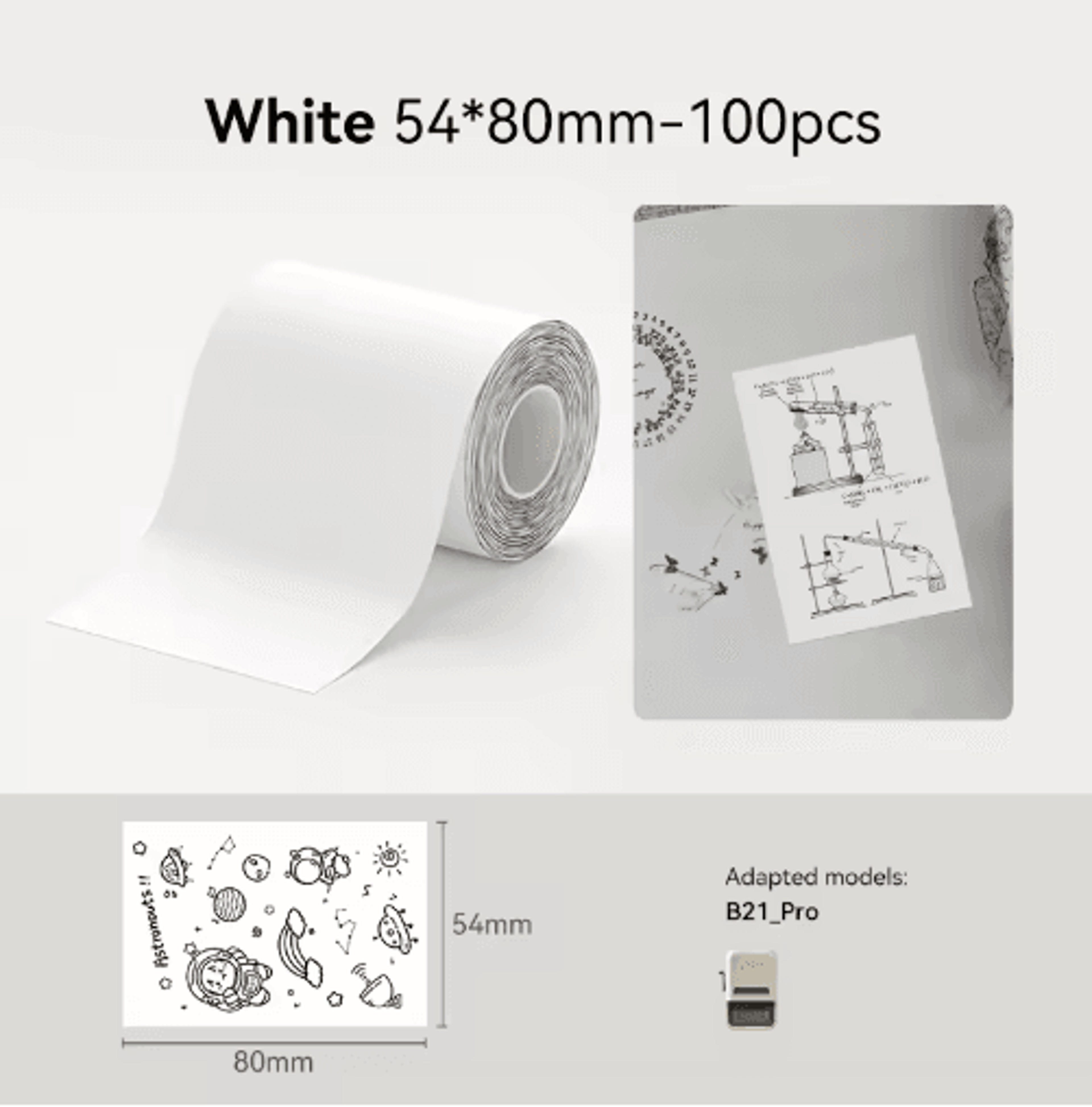 Wireless Label Printer  2050mm SelfAdhesive Sticker Maker For Home  Office 5