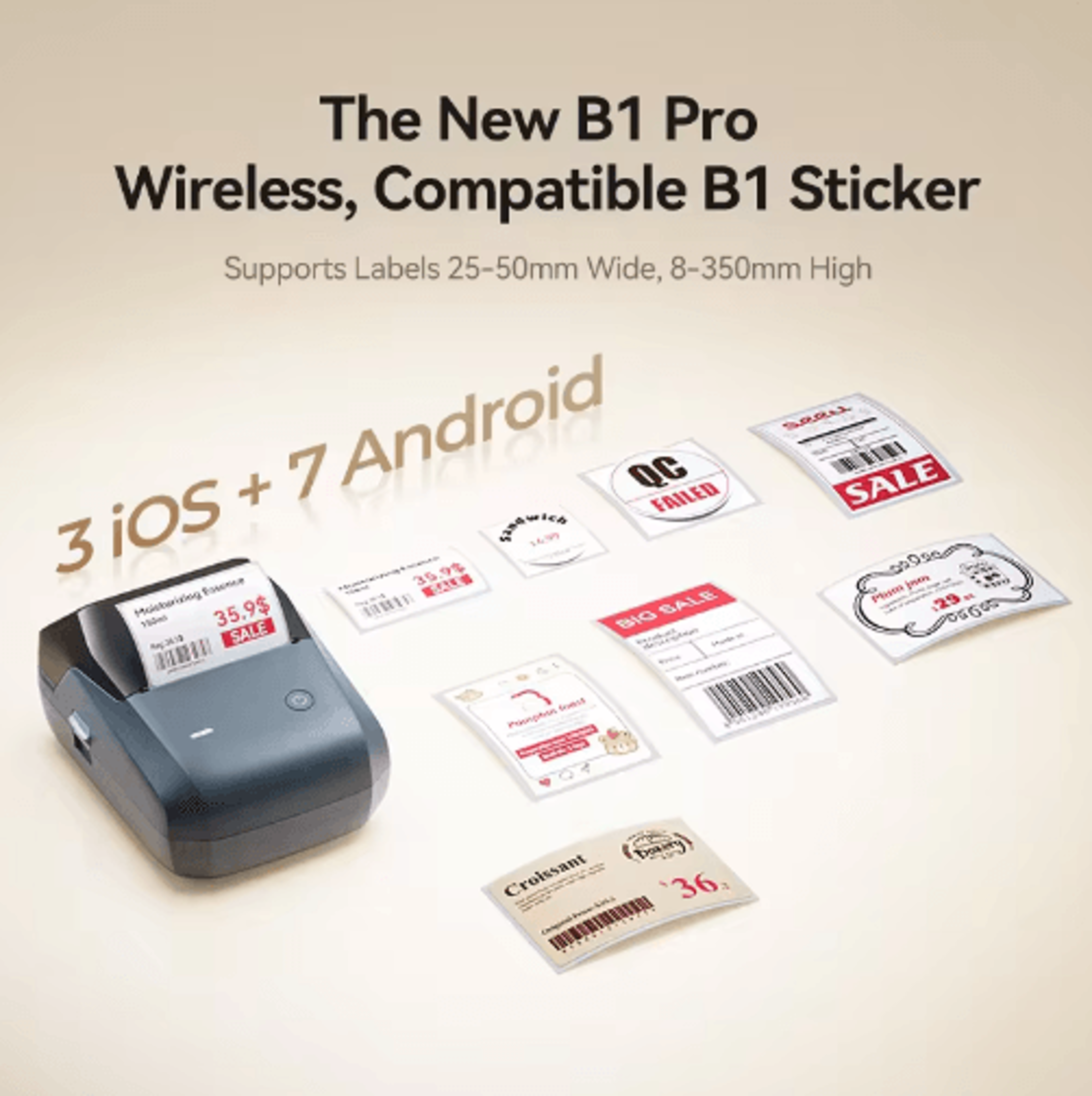 Wireless Label Printer  2050mm SelfAdhesive Sticker Maker For Home  Office 17