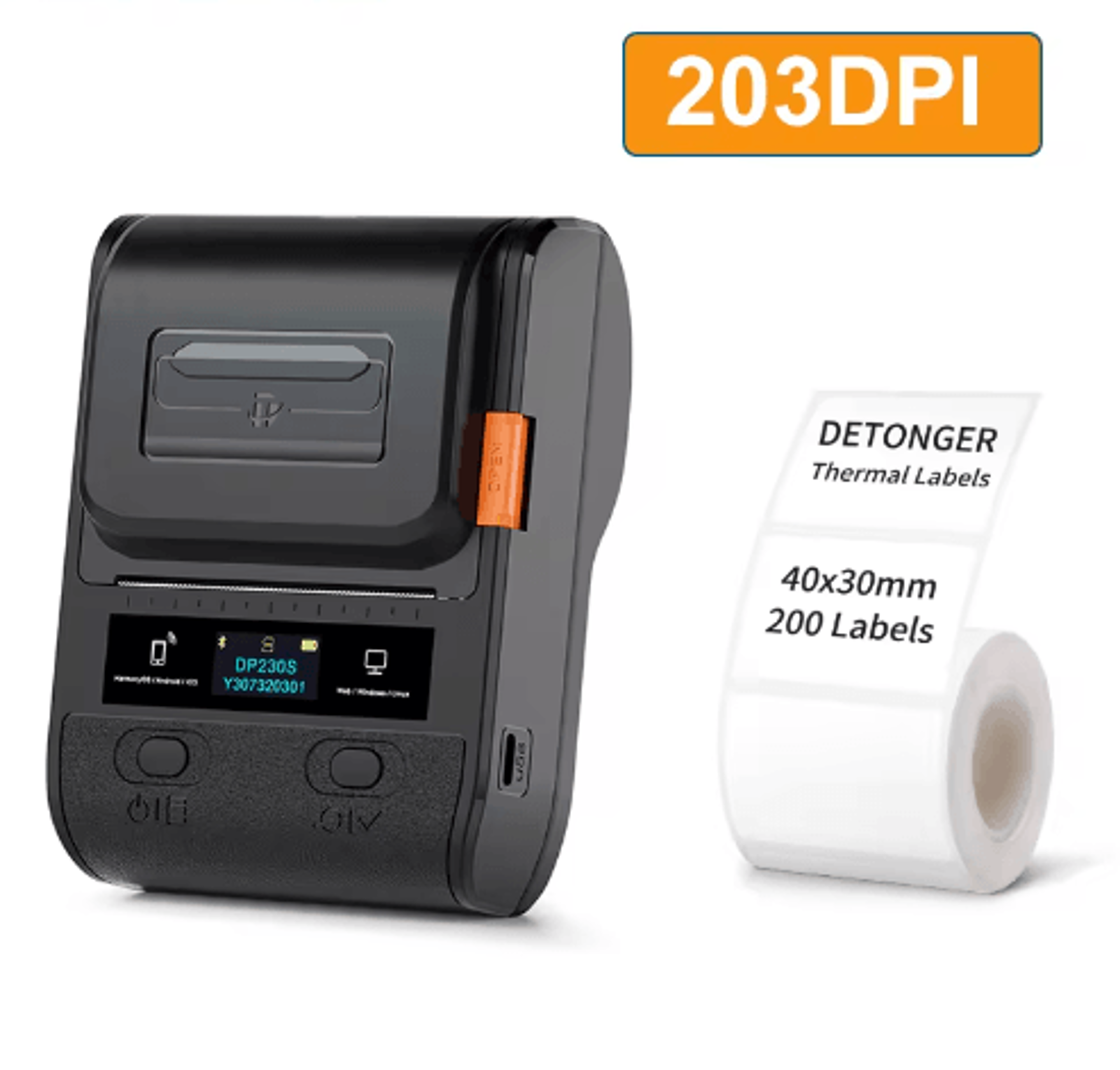 Multifunctional Bluetooth Thermal Label Printer  Wireless Barcode Maker For Android  IOS 4