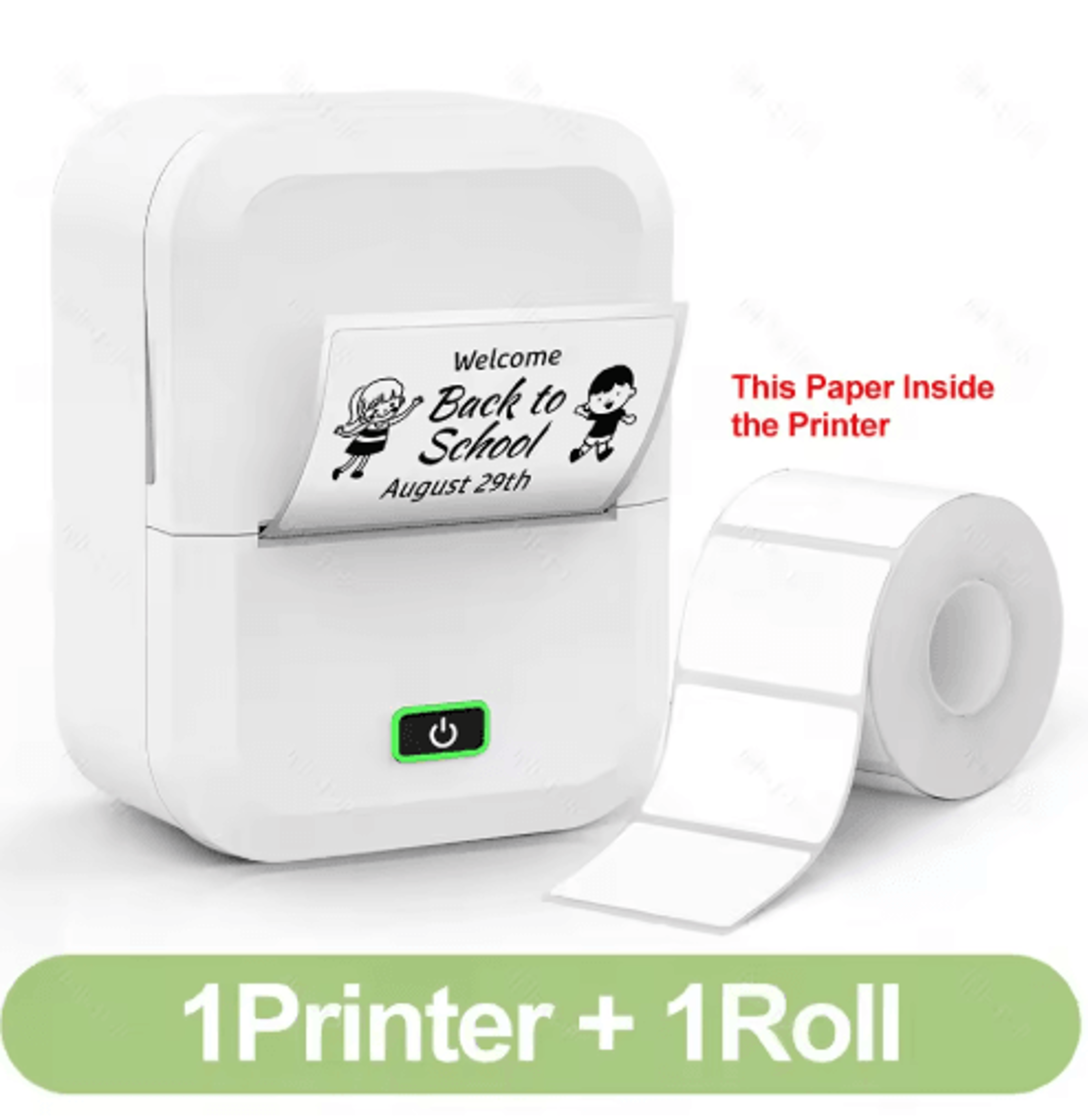 Portable Thermal Label Printer  2Inch Sticker Maker With Label Paper Options 22