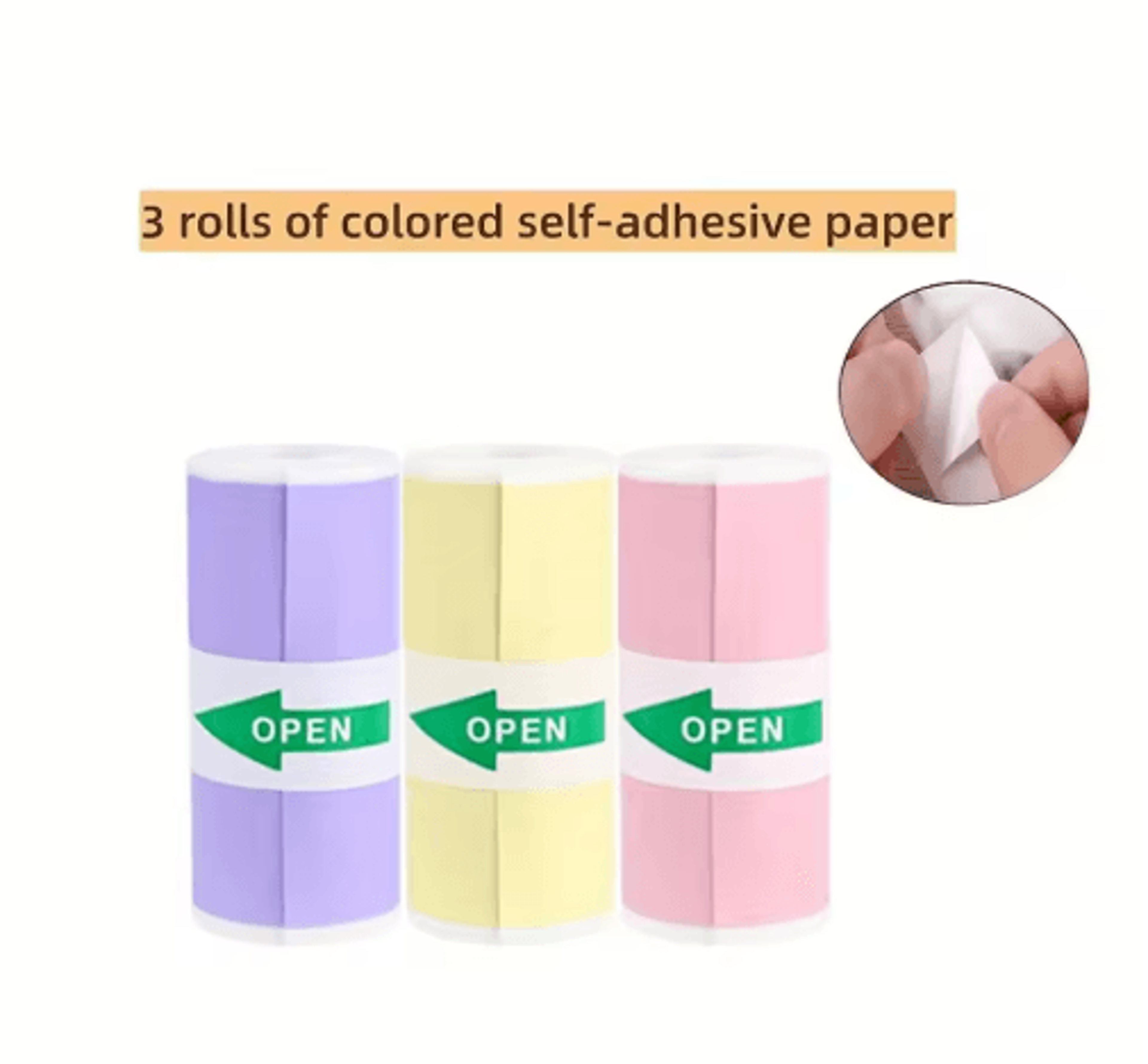 Portable Mini Thermal Label Printer  Inkless Pocket Sticker Maker For Android  IOS 6