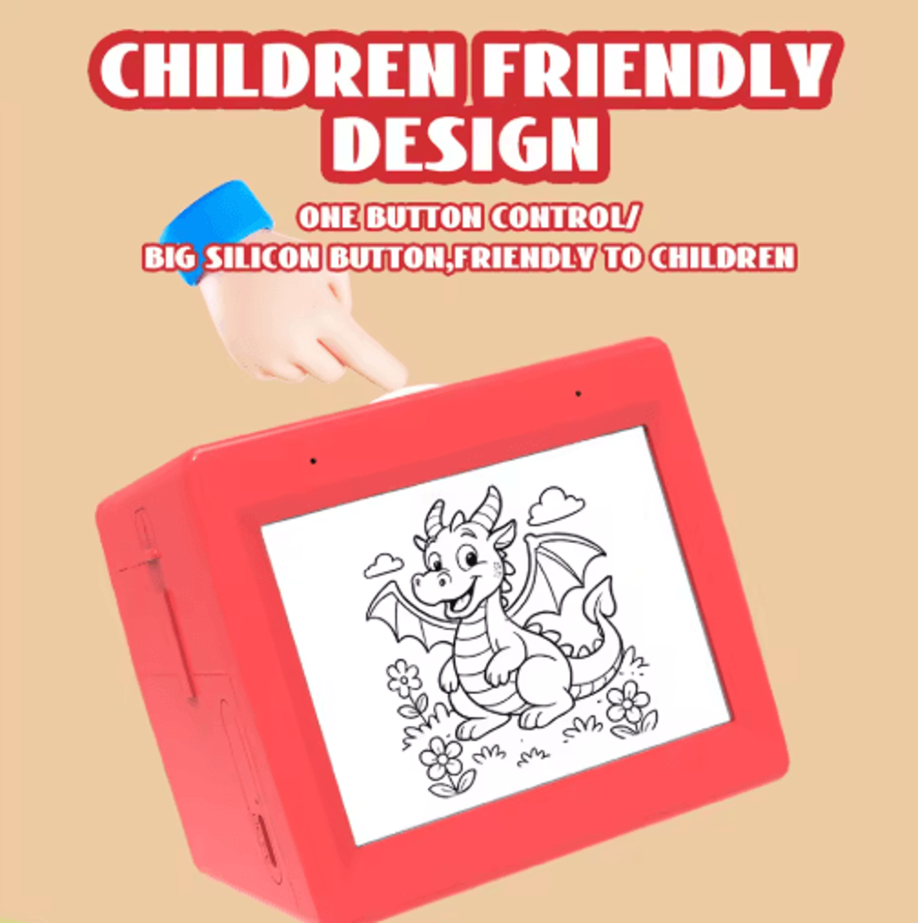 AI Magic Box Portable Thermal Printer  VoiceControlled WiFi Drawing Printer For Kids 13