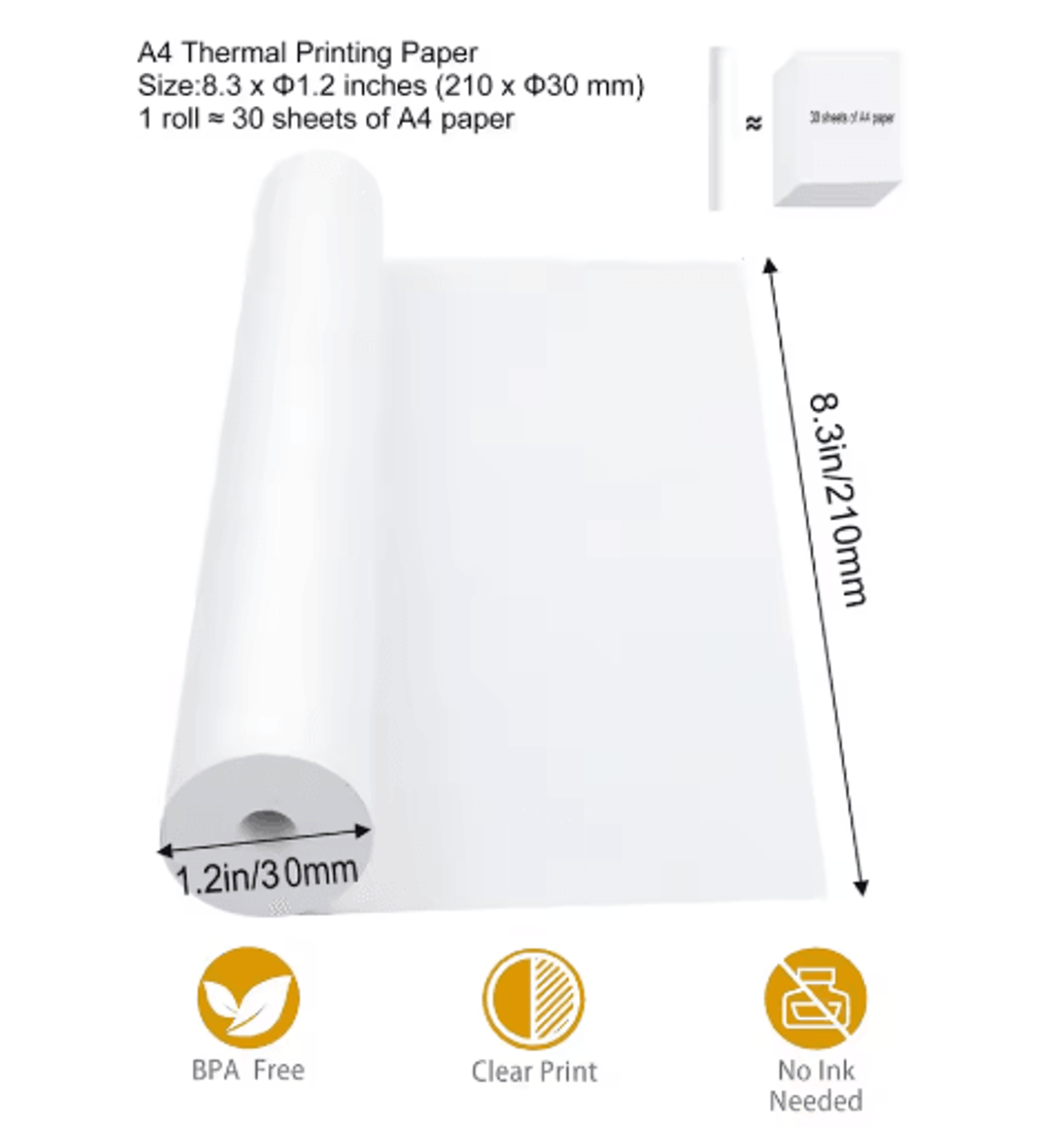 Portable A4 Bluetooth Thermal Printer  Wireless Inkless Document  Tattoo Stencil Printer 5