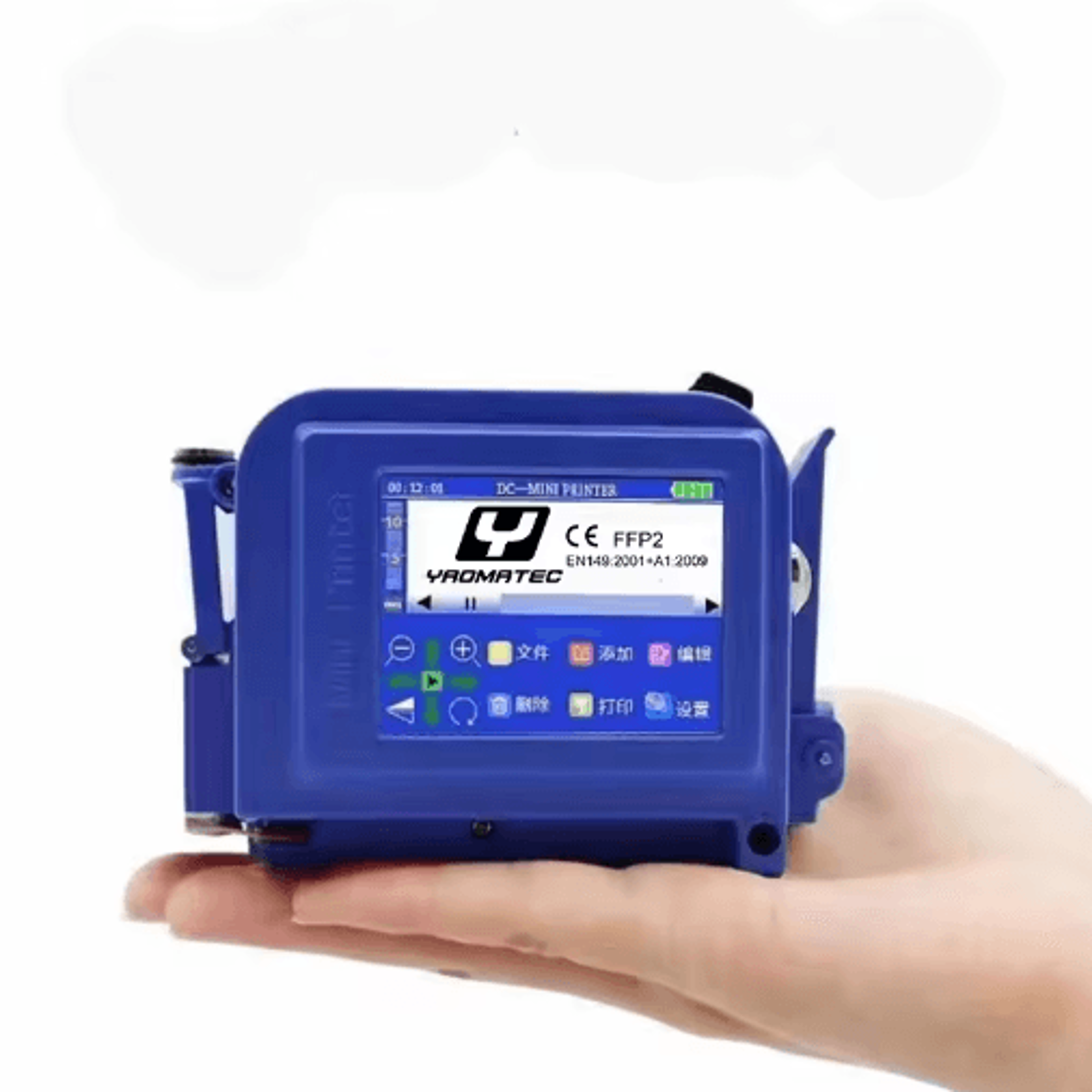 127mm Portable Handheld Inkjet Printer  25Language QR Code Barcode  Batch Coding Machine 5