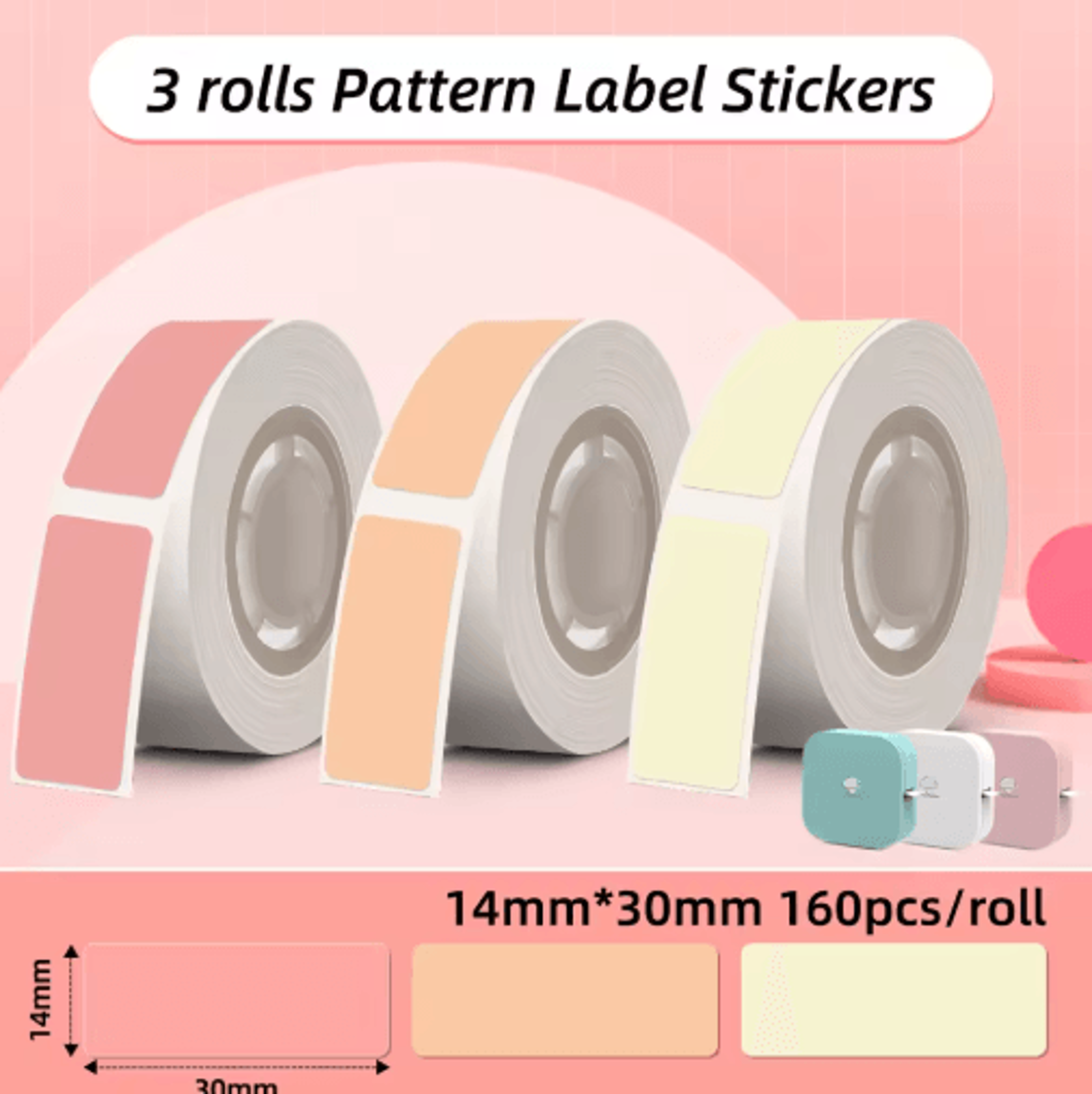 Mini Bluetooth Thermal Label Printer  Portable 615mm Sticker Label Maker 4