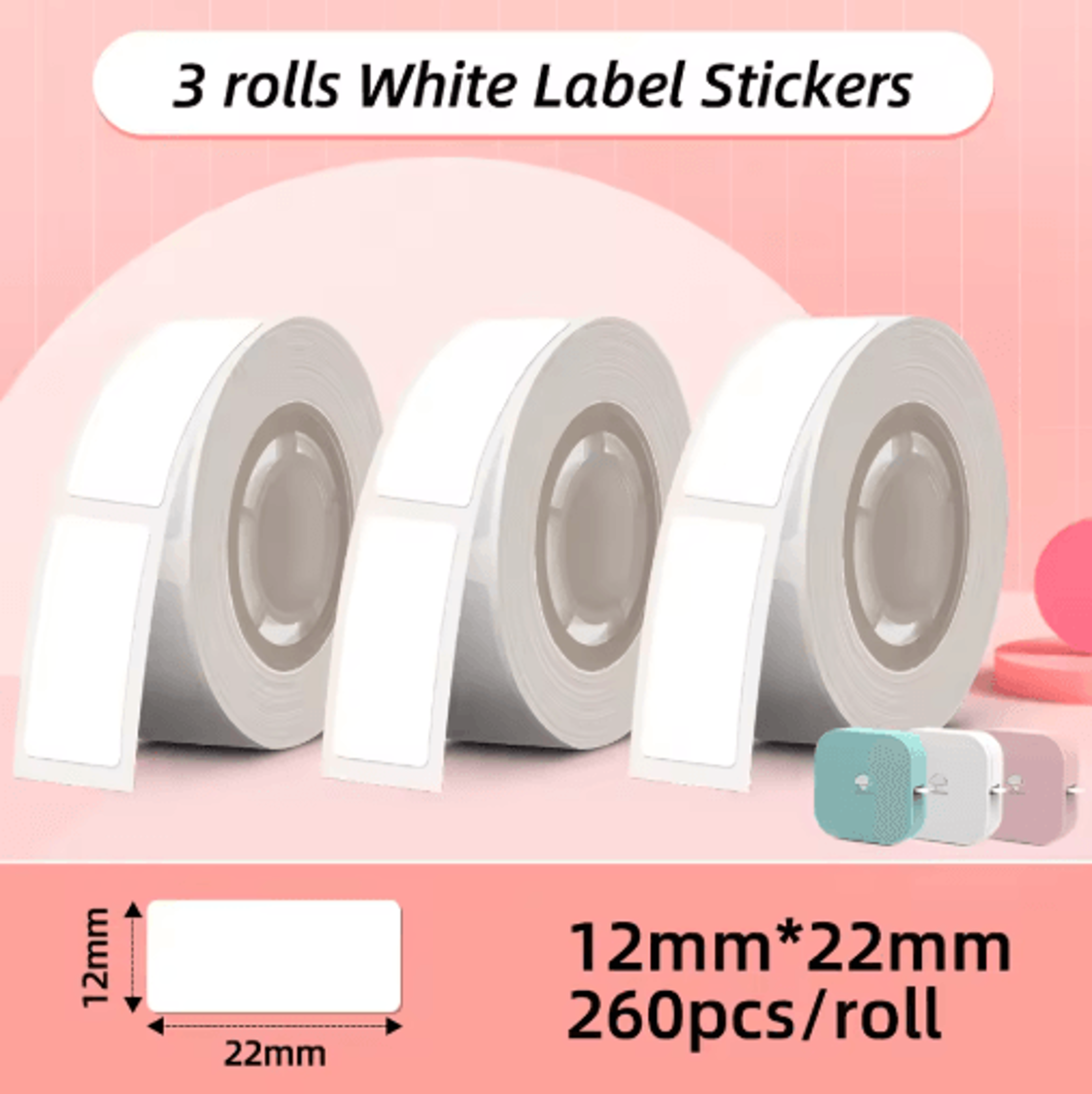 Mini Bluetooth Thermal Label Printer  Portable 615mm Sticker Label Maker 19