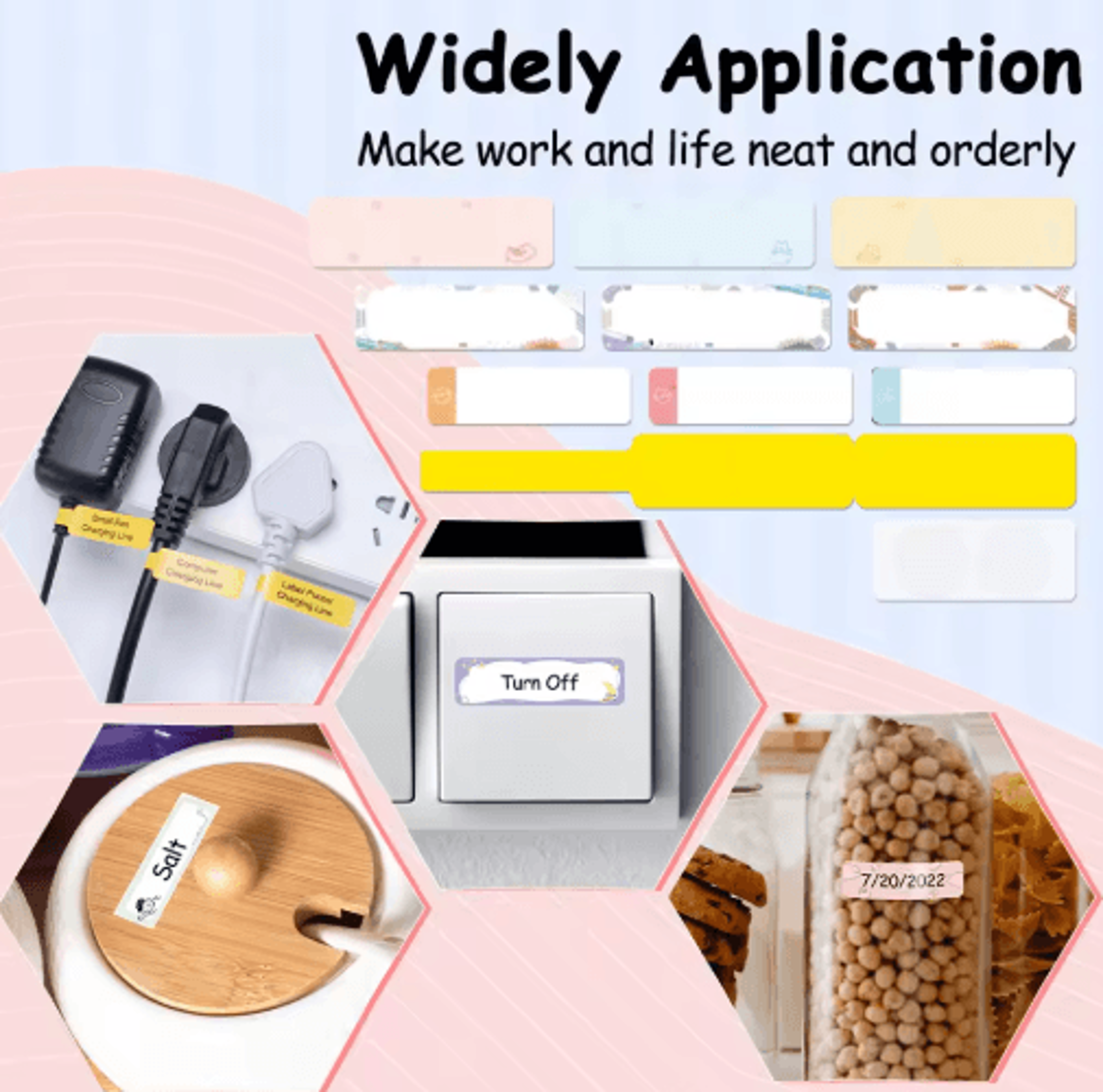 Mini Bluetooth Thermal Label Printer  Portable 615mm Sticker Label Maker 27