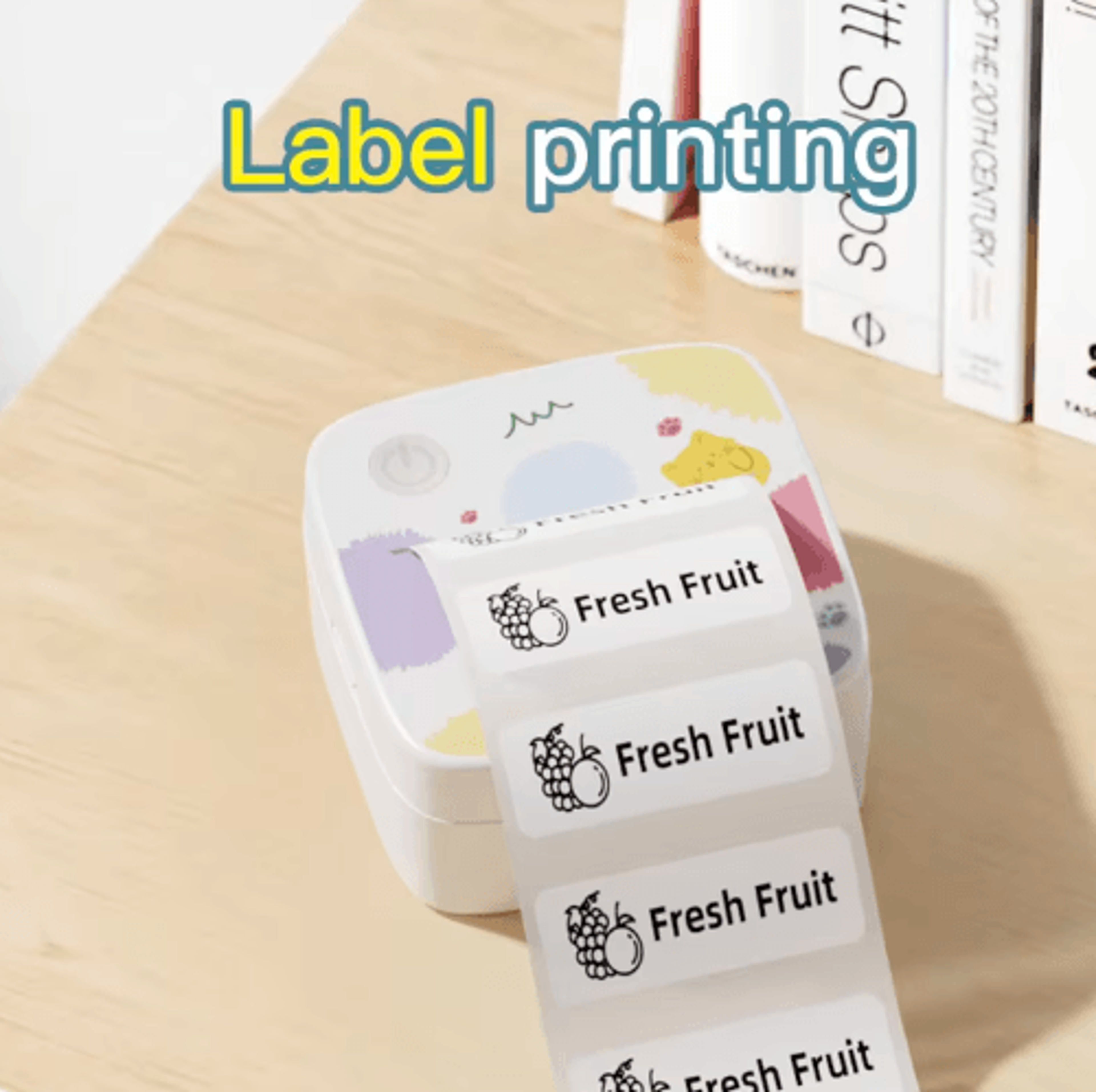 Portable Mini Thermal Label Printer  Inkless Sticker Maker For Photos  Notes 6