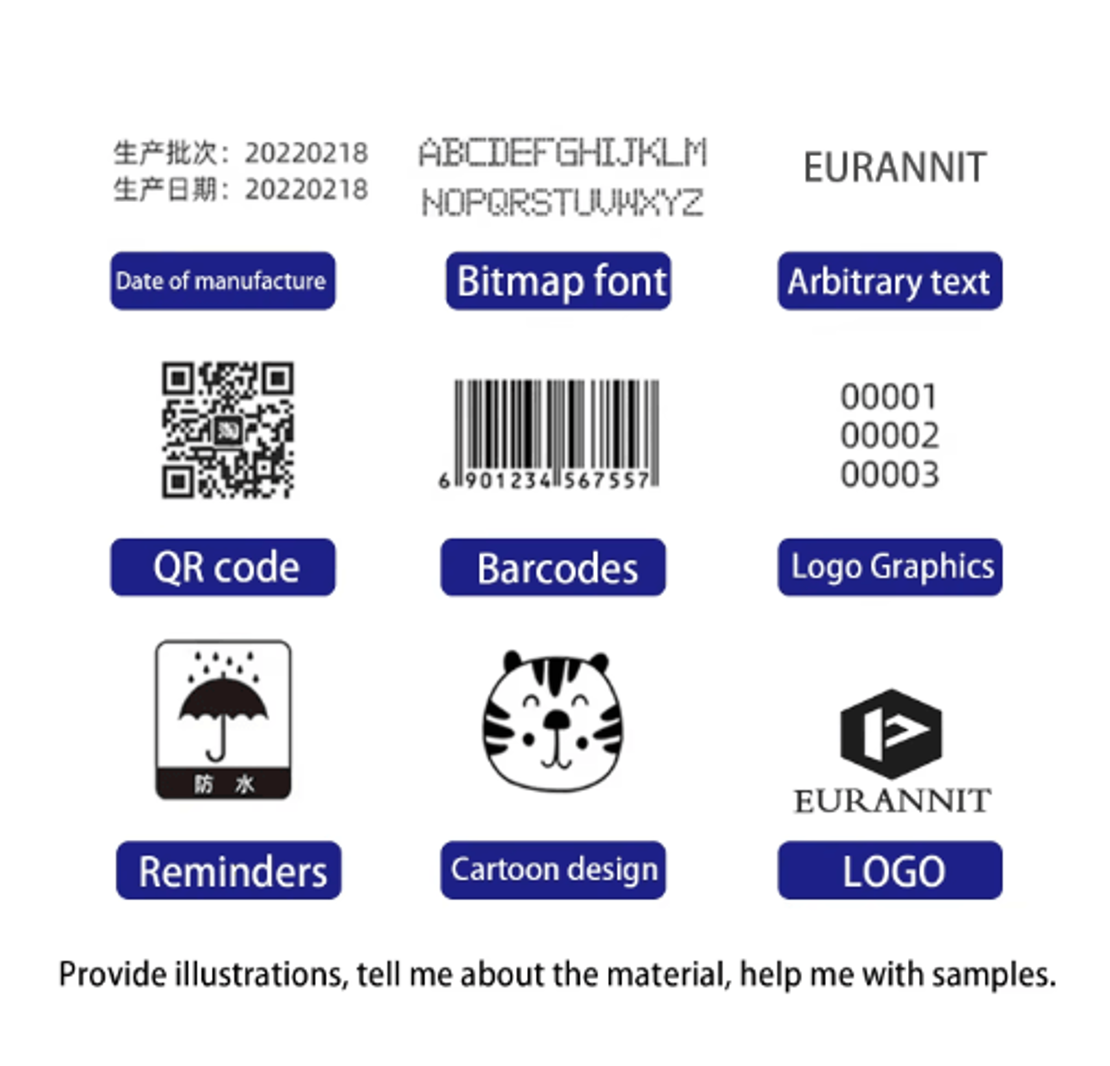 Portable Handheld Inkjet Printer  Expiration Date QR Code  Barcode Coding Machine 6