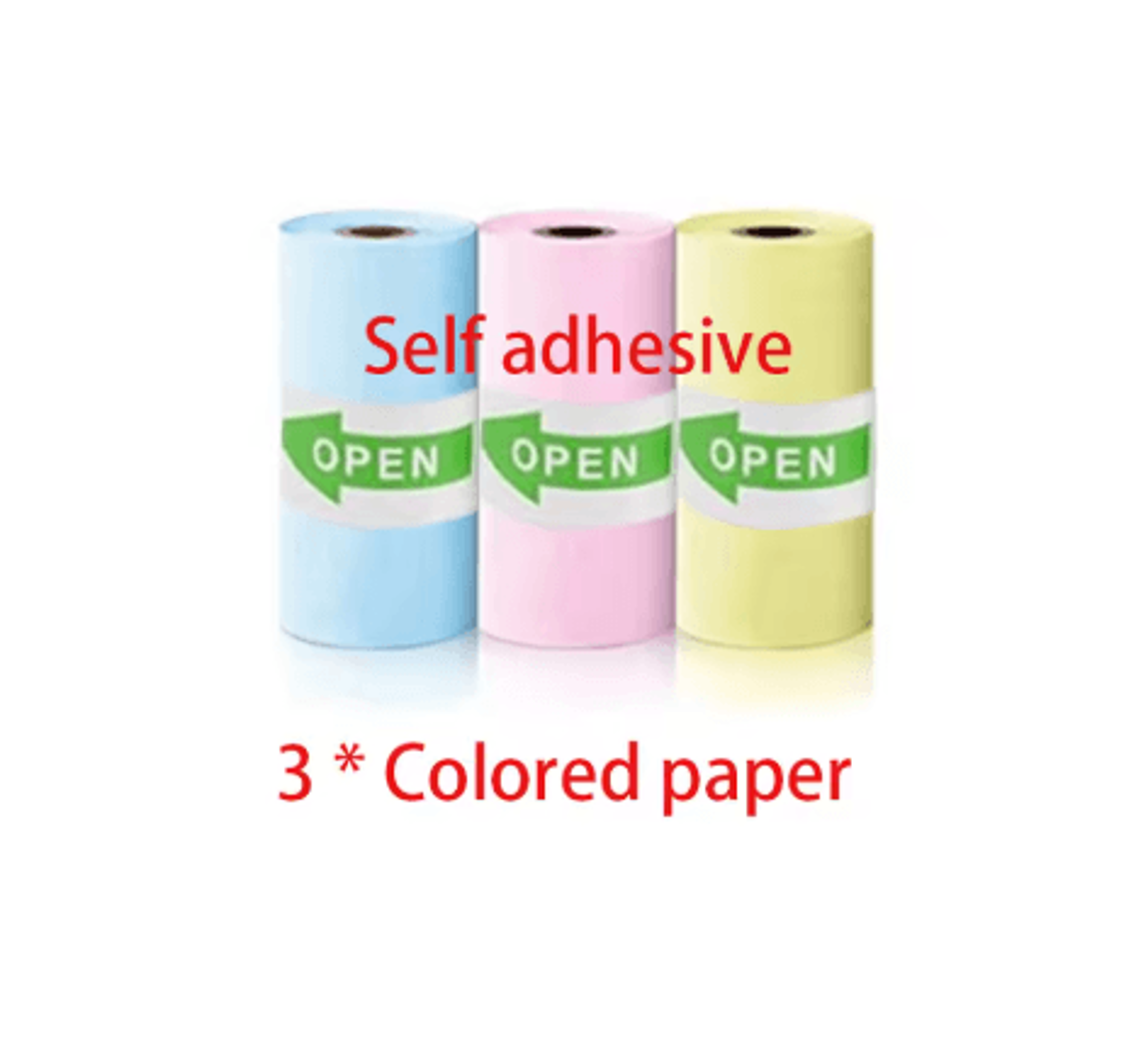 57mm SelfAdhesive Thermal Printer Paper  Inkless Sticker Paper For Mini Printers 7