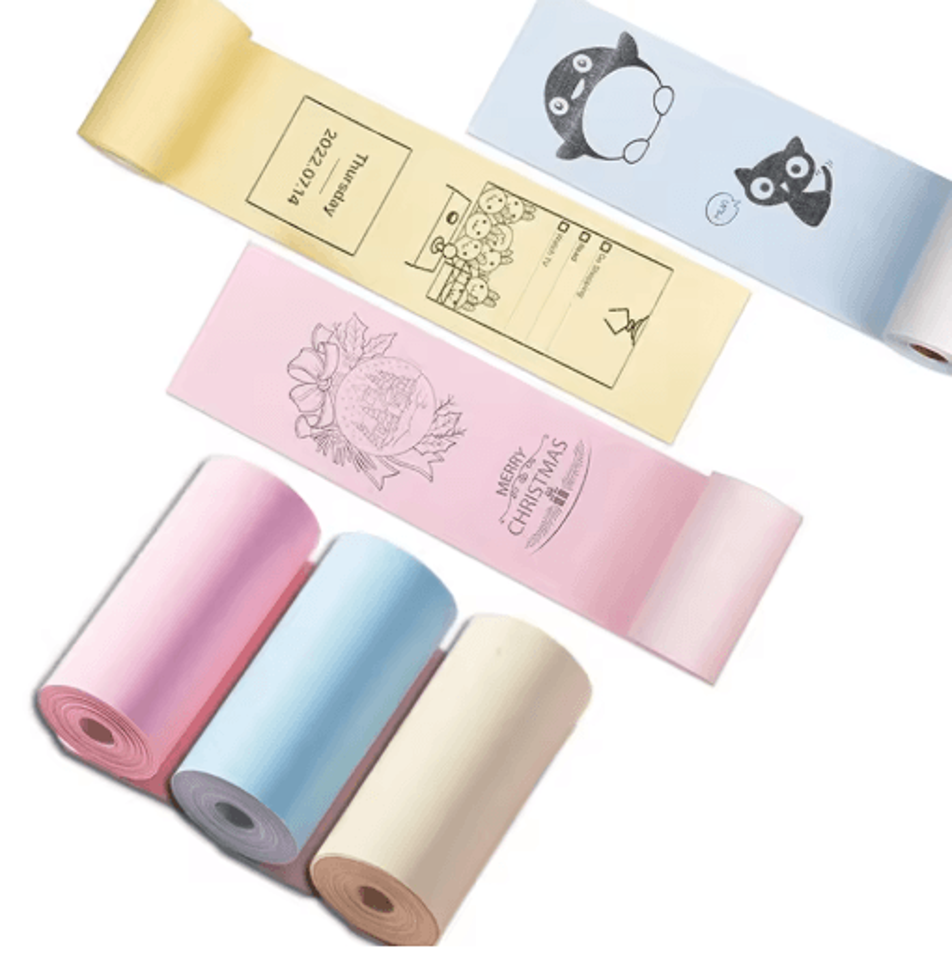 57mm SelfAdhesive Thermal Printer Paper  Inkless Sticker Paper For Mini Printers 14