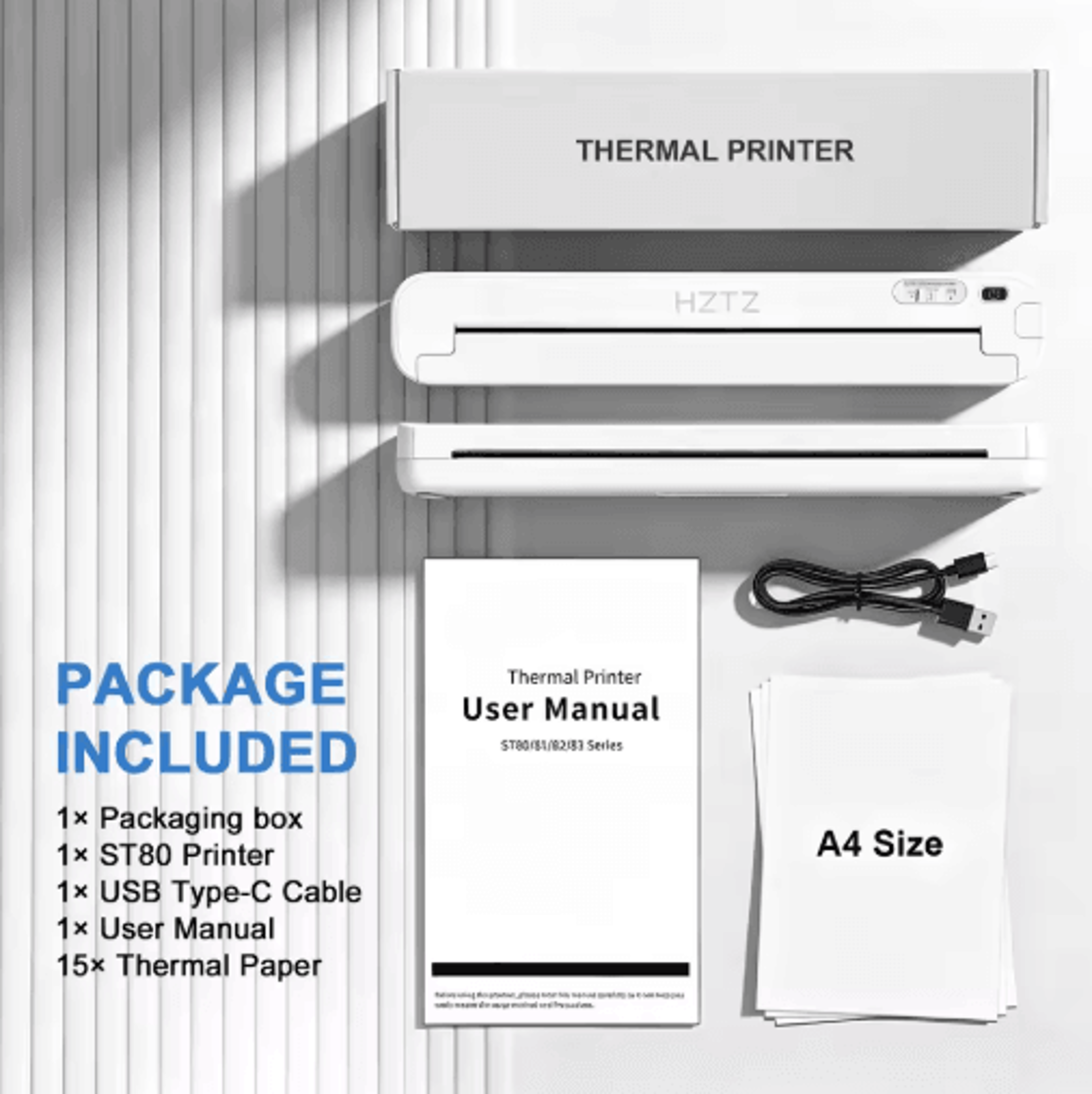 ST80 Wireless Tattoo Stencil Printer  203dpi A4 Thermal Transfer Printer 1