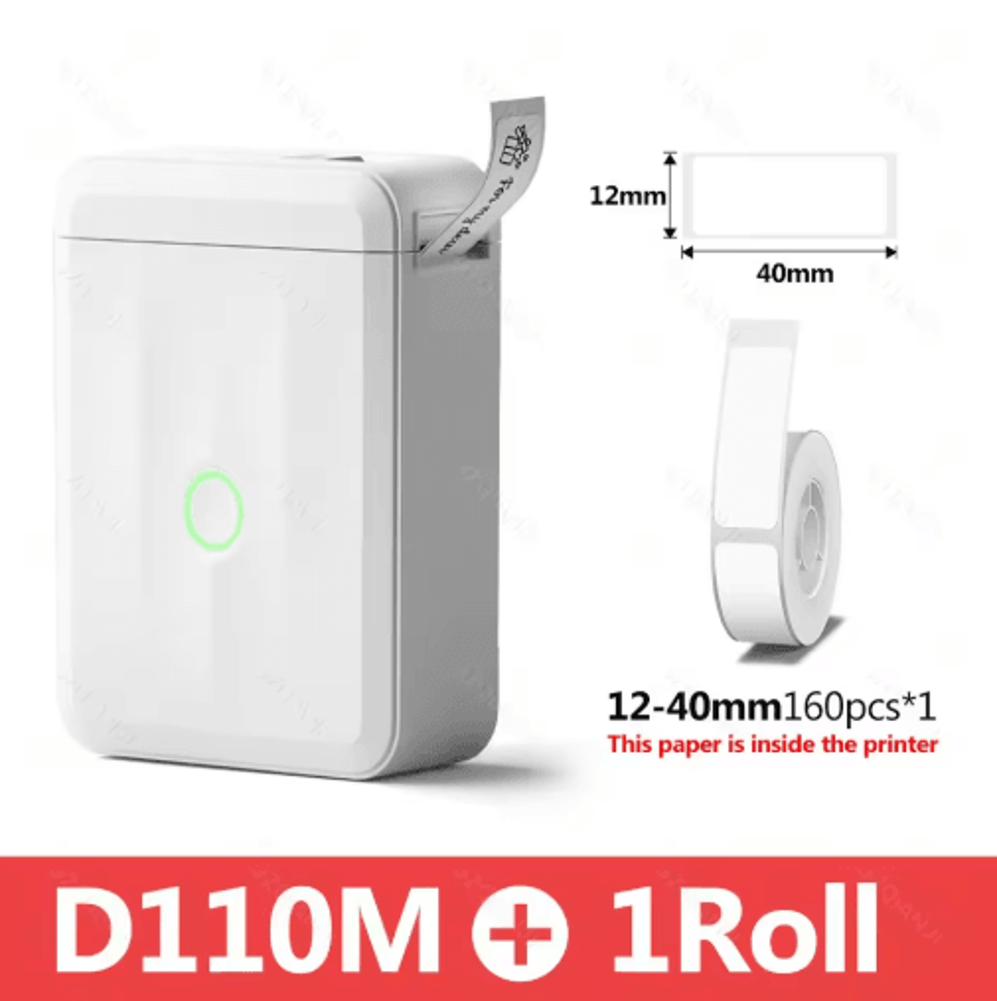 D110 Smart Portable Label Printer  Mini Thermal Sticker Maker For Home  Office 8