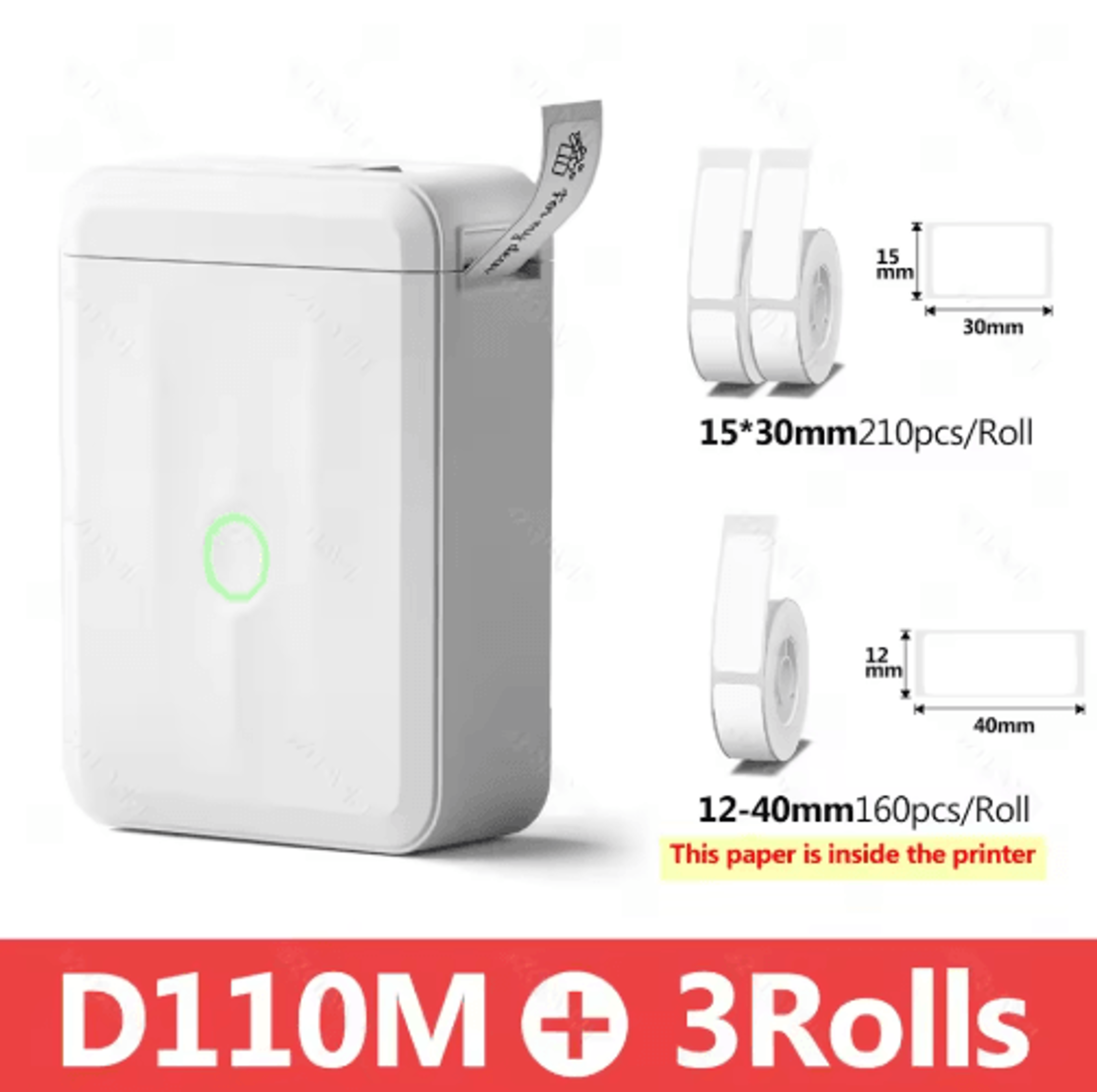 D110 Smart Portable Label Printer  Mini Thermal Sticker Maker For Home  Office 2