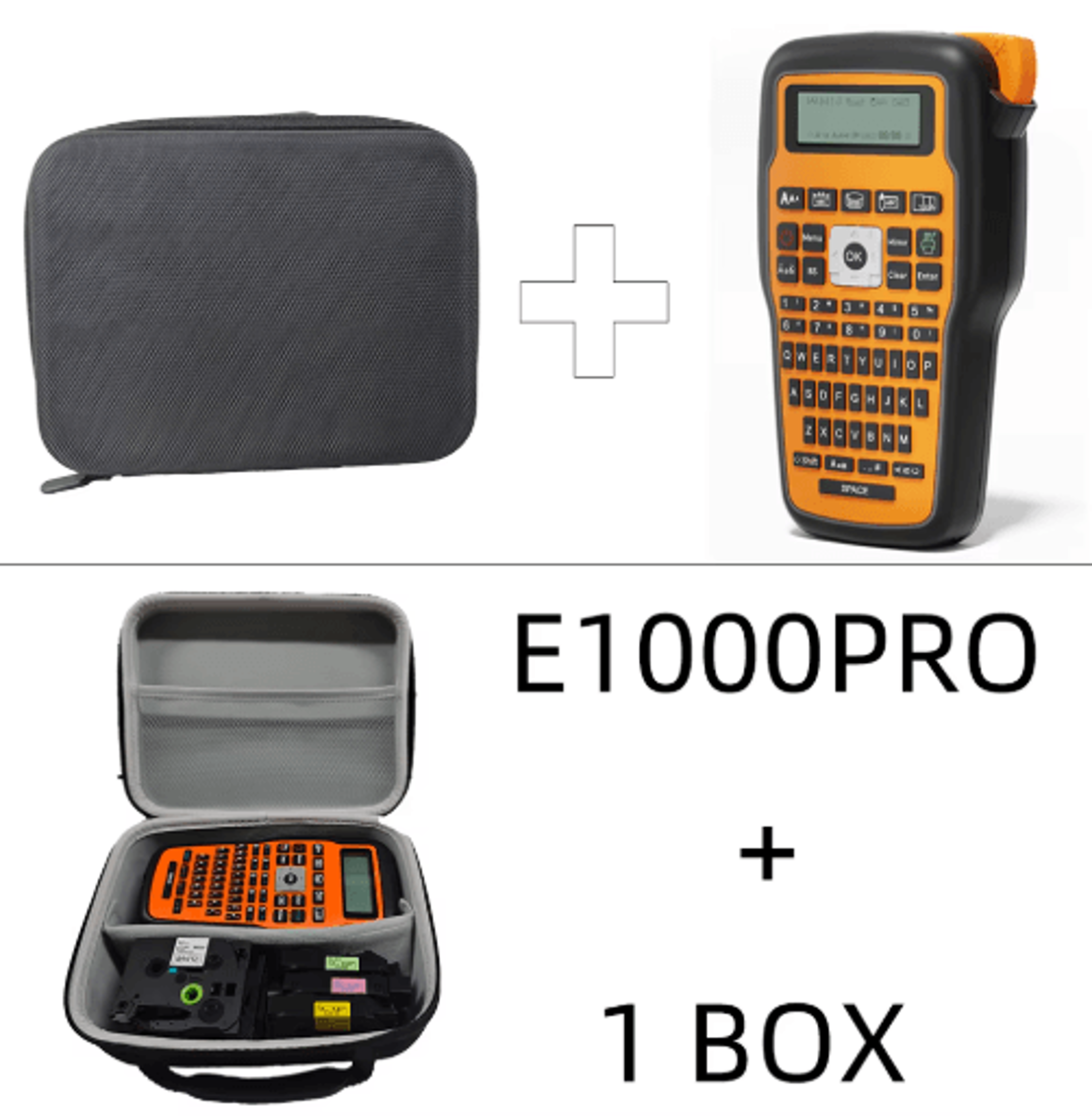 203dpi handheld label printer – portable label maker for tze-231 tape & heat-shrink tubing