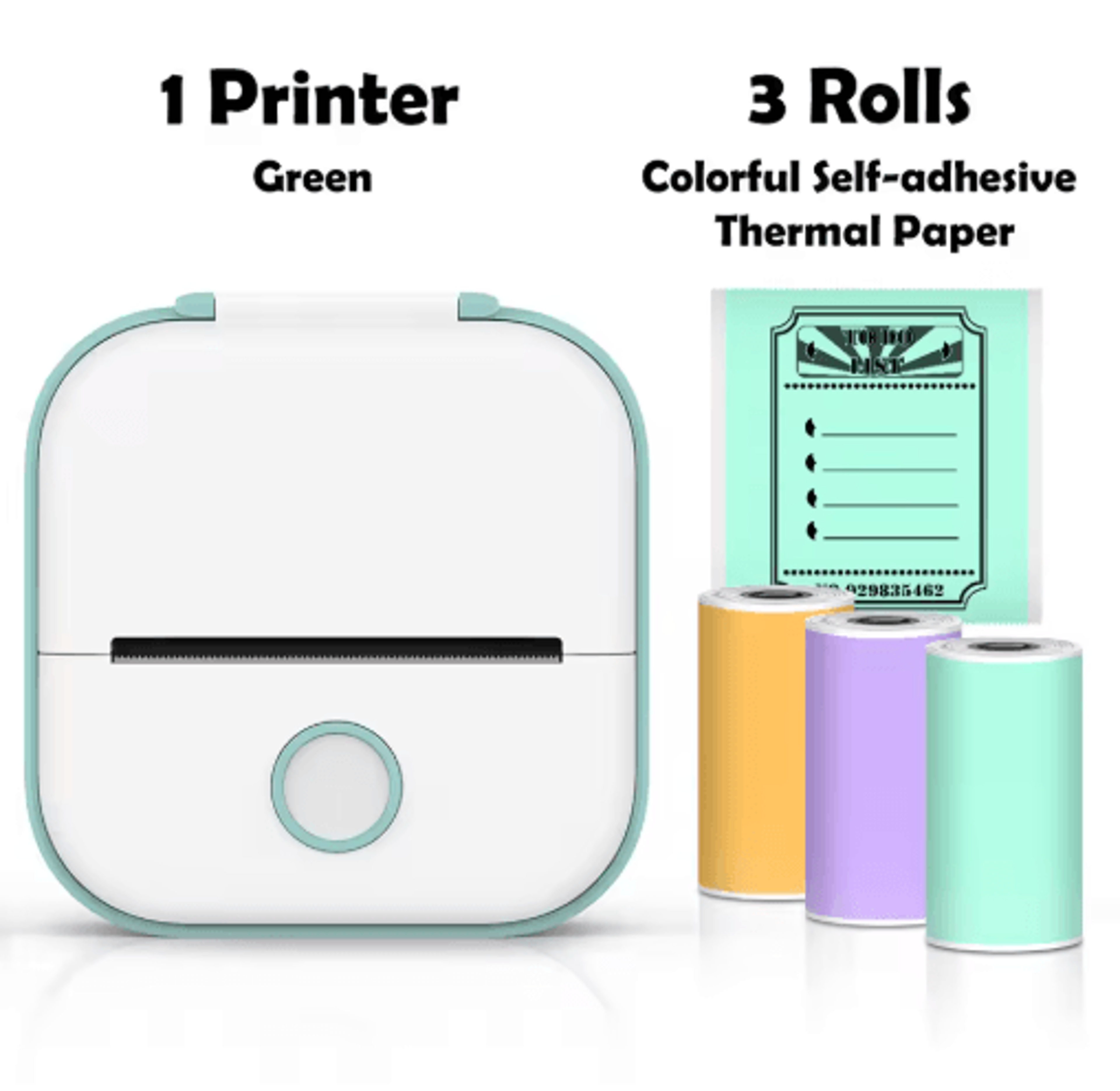 T02 Mini Portable Thermal Printer  Wireless Inkless Pocket Sticker Maker 3