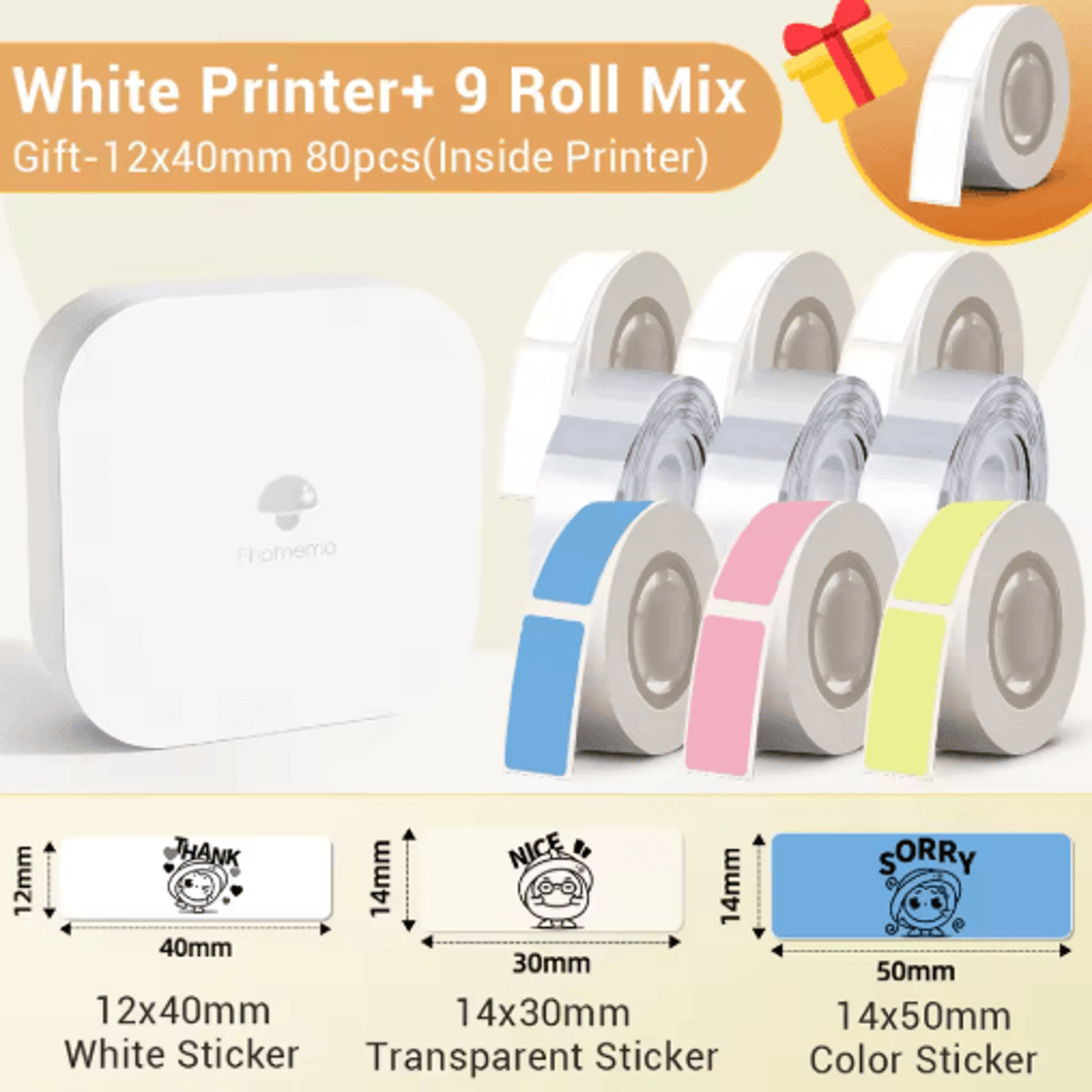 Q30 Wireless Mini Label Maker  Portable Thermal Sticker  Barcode Printer 9