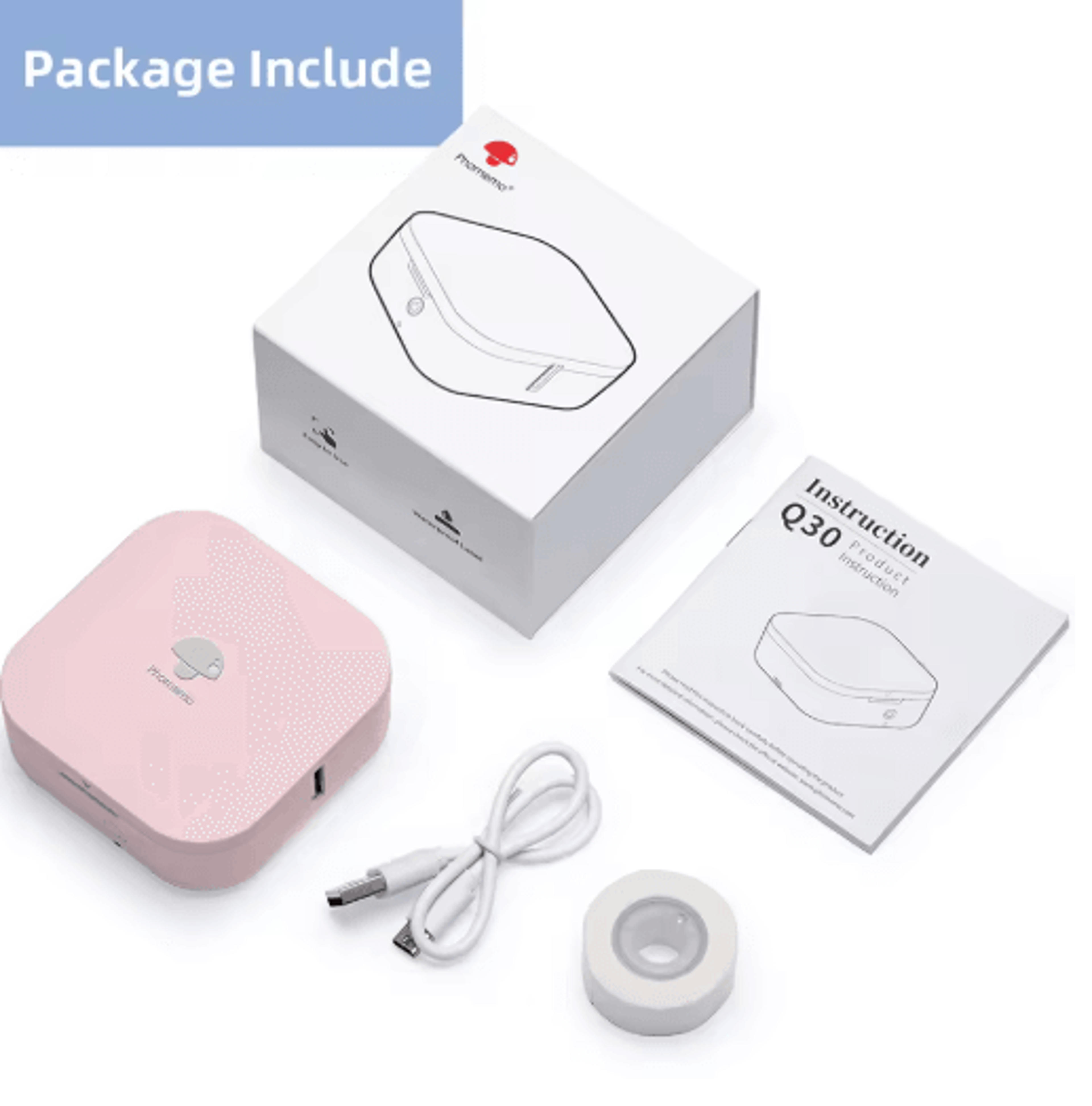 Q30 Wireless Mini Label Maker  Portable Thermal Sticker  Barcode Printer 18