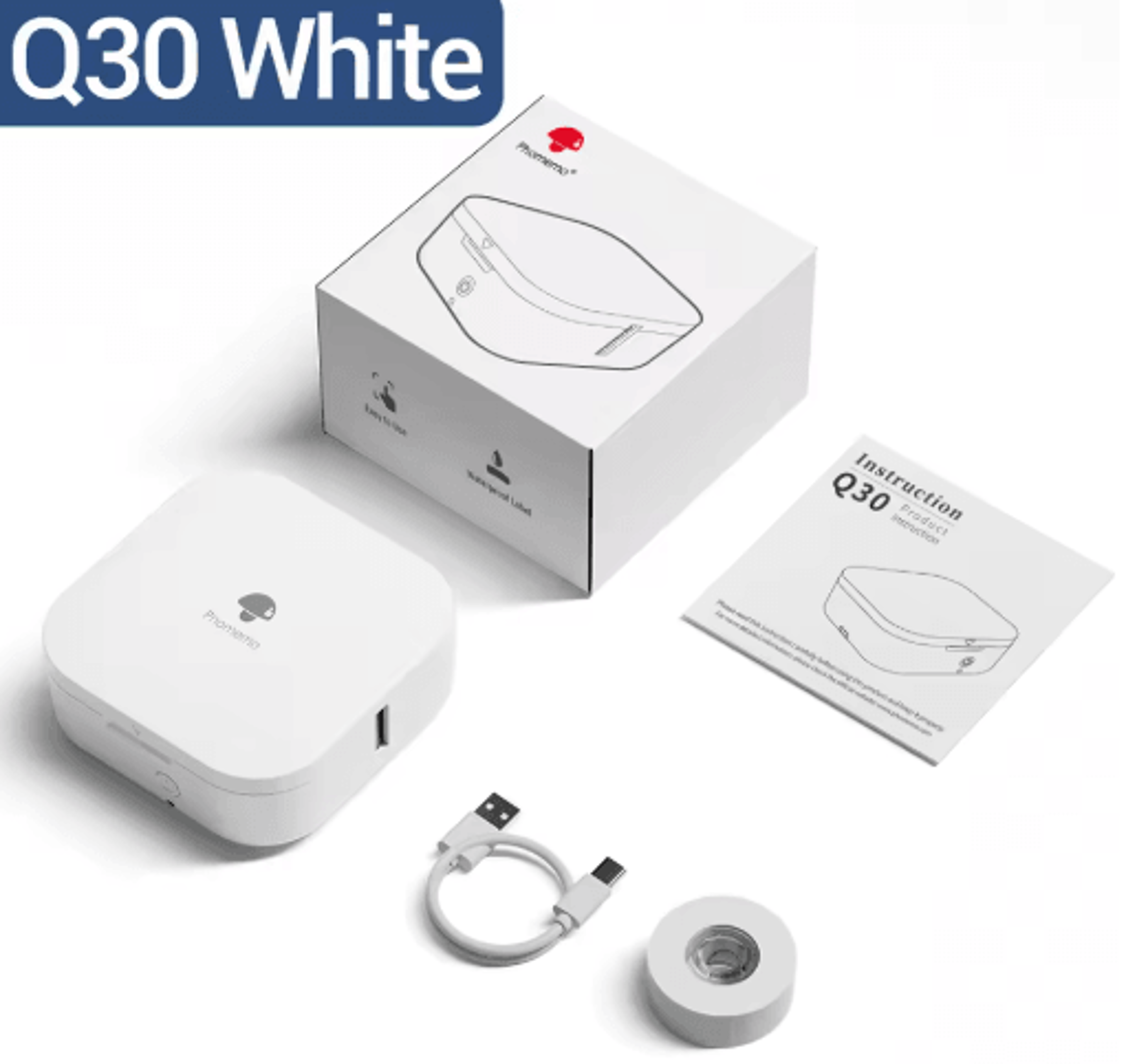 Wireless Bluetooth Thermal Label Printer  Mini Portable Sticker Maker With Labels 15