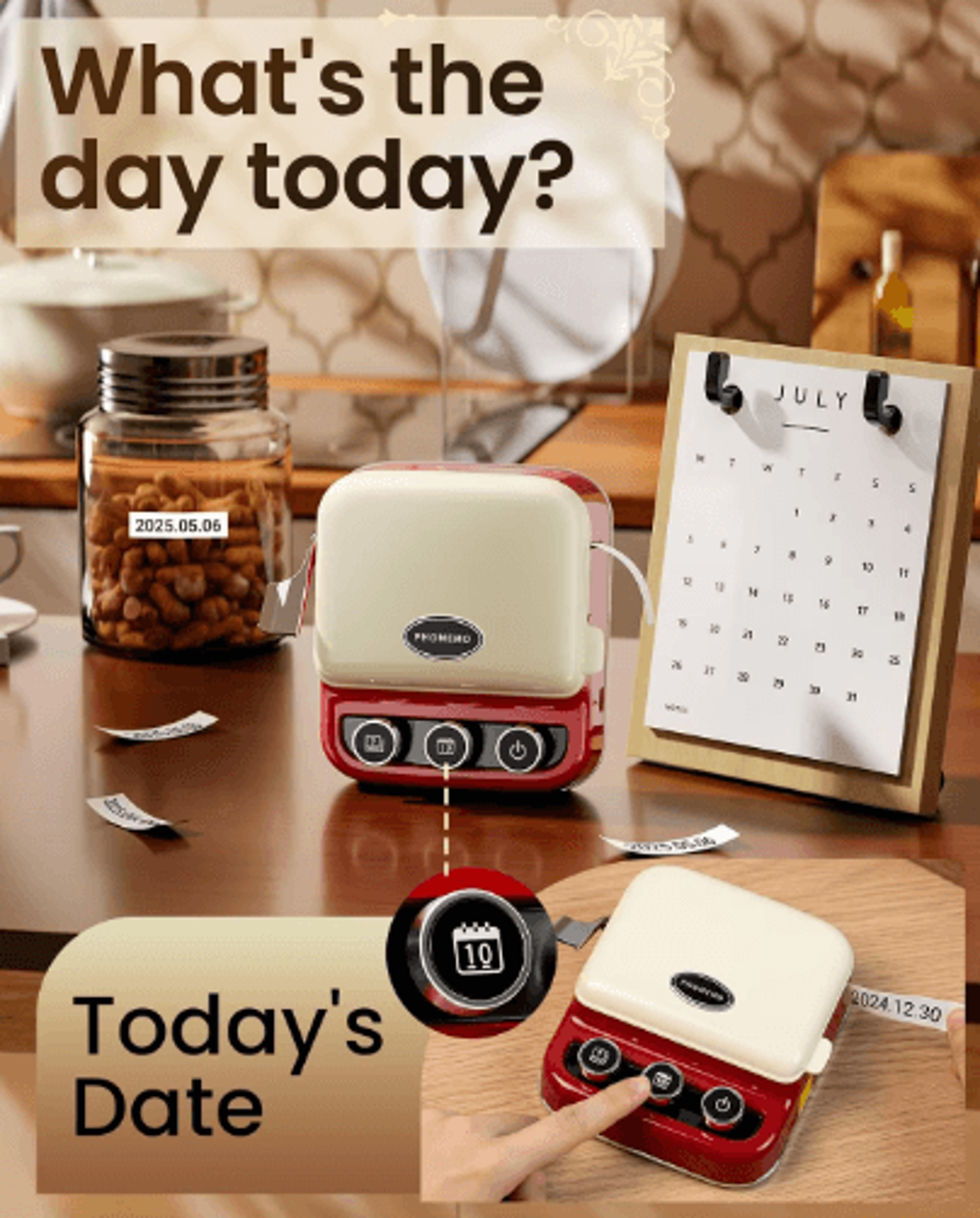 Mini Bluetooth Ribbon Label Printer  Portable Custom Text Label Maker For Gifts  Decorations 4
