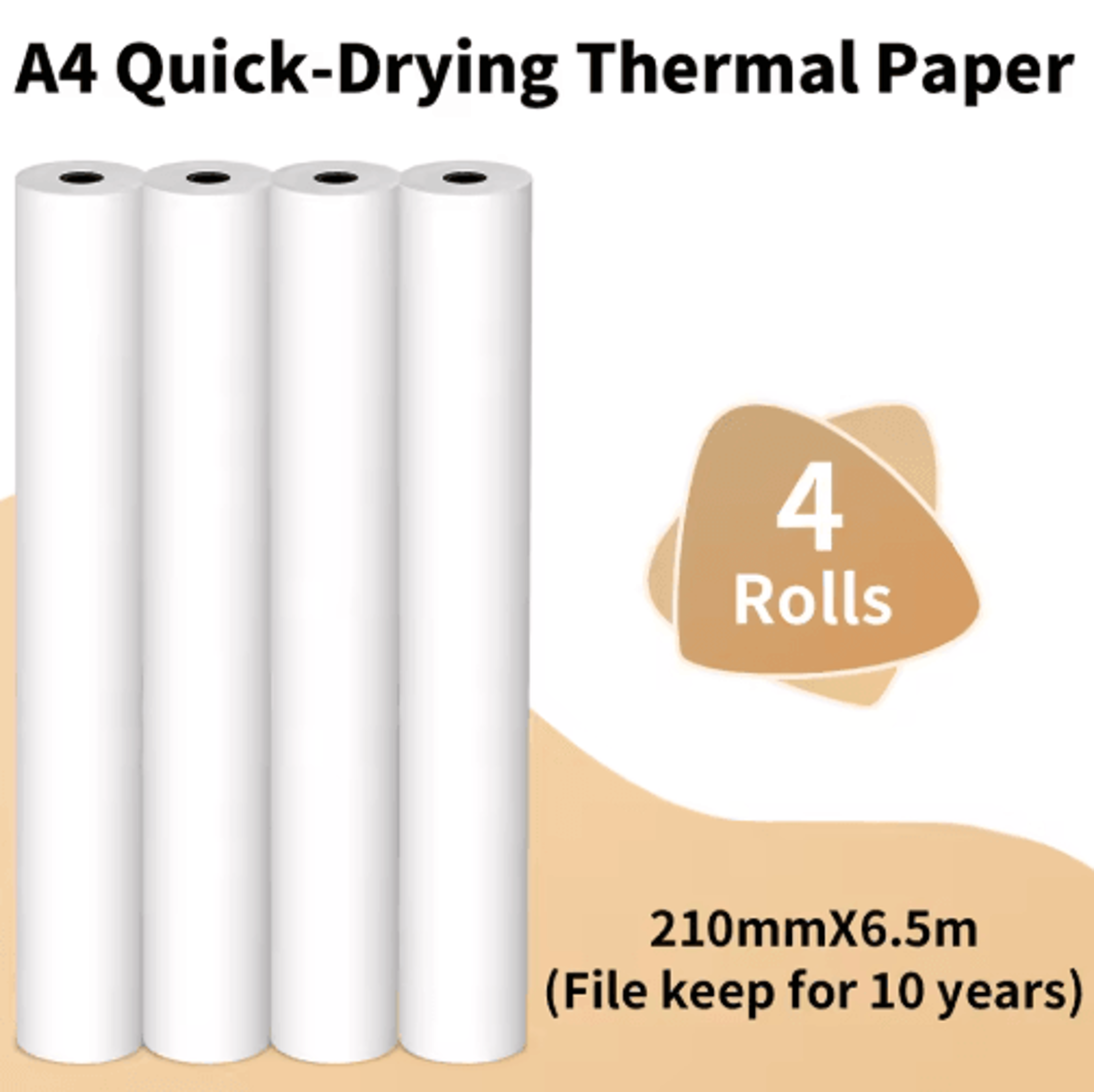 QuickDry Continuous Thermal Printer Paper  2 Rolls For M832M833M834M835 1